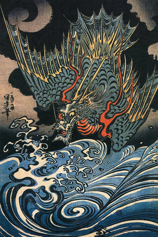 Dragon Above the Swirling Sea: Utagawa Kuniyoshi’s 1831 Masterwork