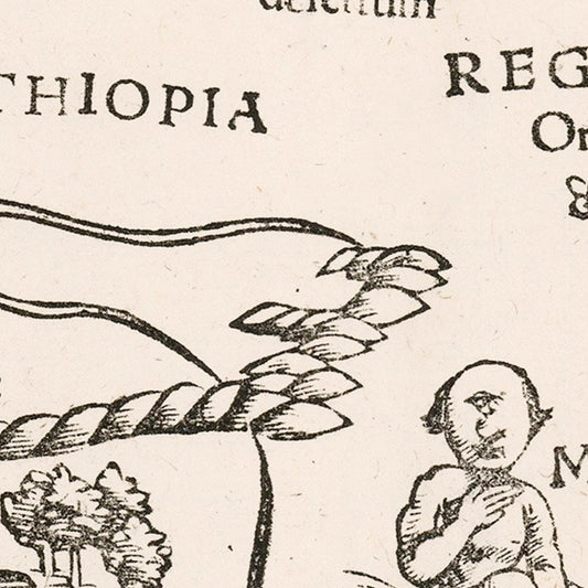 Vintage Africa Map 1574