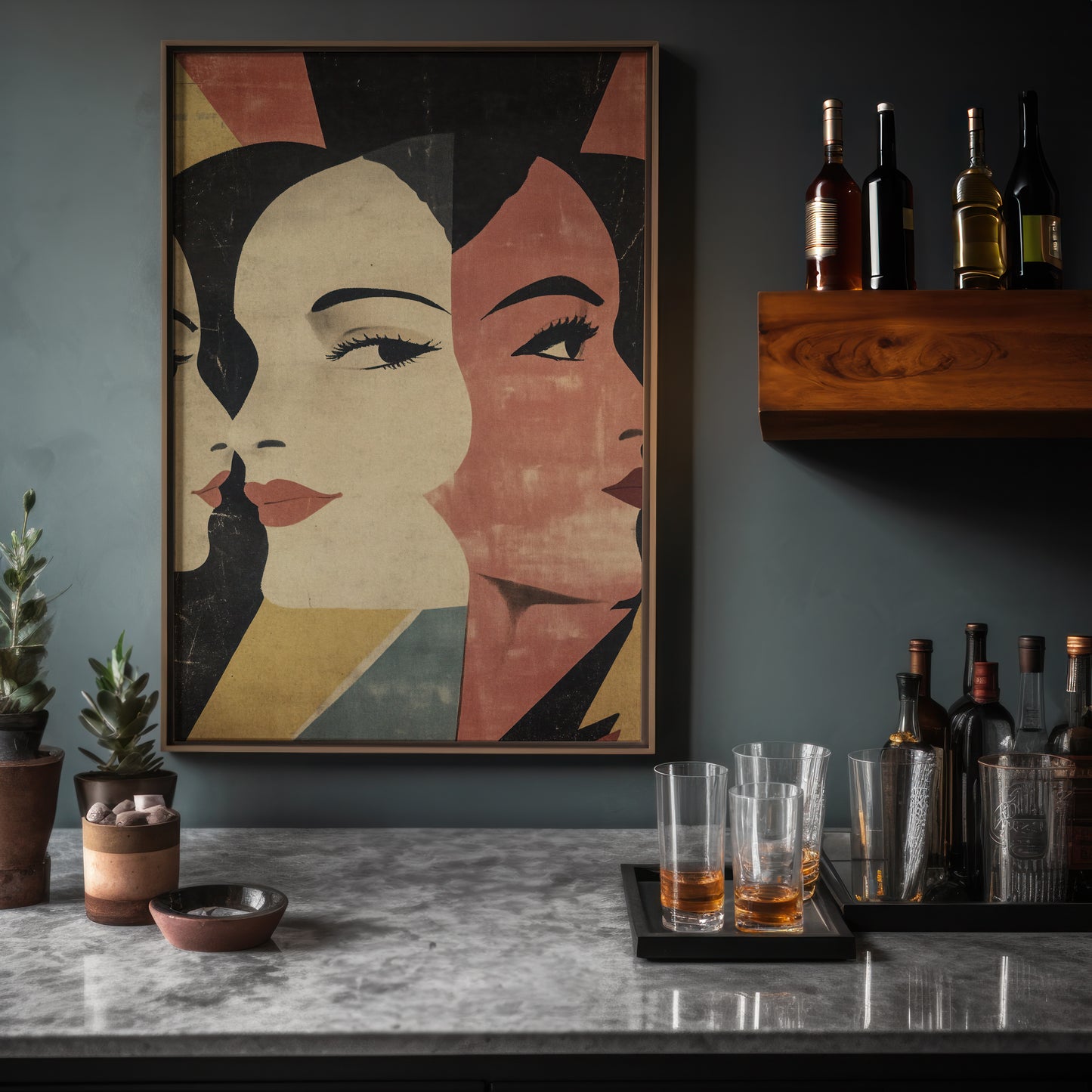 1920's Spanish Art Deco Wall Art Vintage-Inspired Poster No. 3