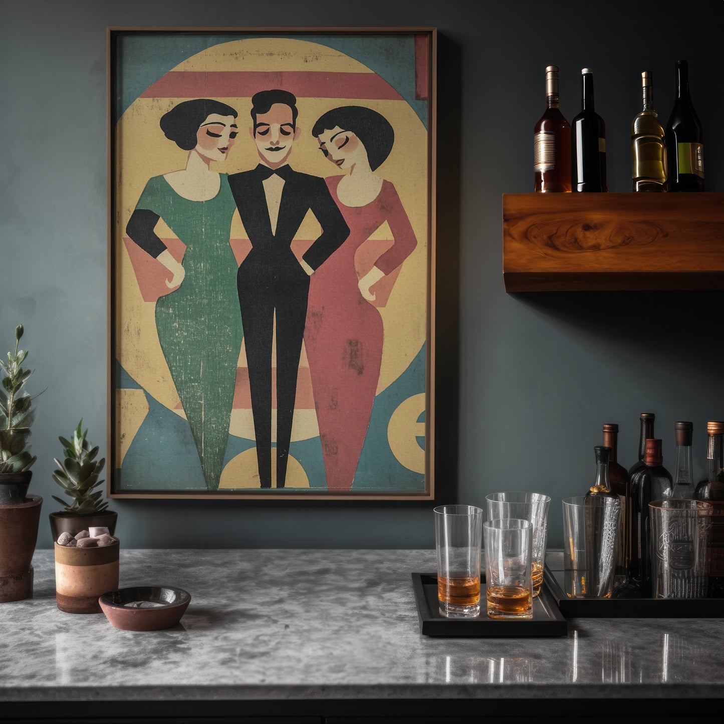 1920's Spanish Art Deco Wall Art Vintage-Inspired Poster No. 5