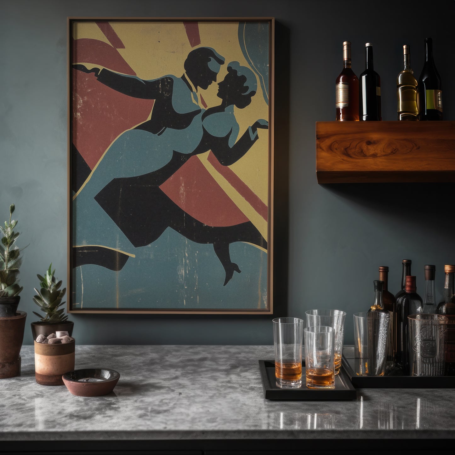 1920's Spanish Art Deco Wall Art Vintage-Inspired Poster No. 7