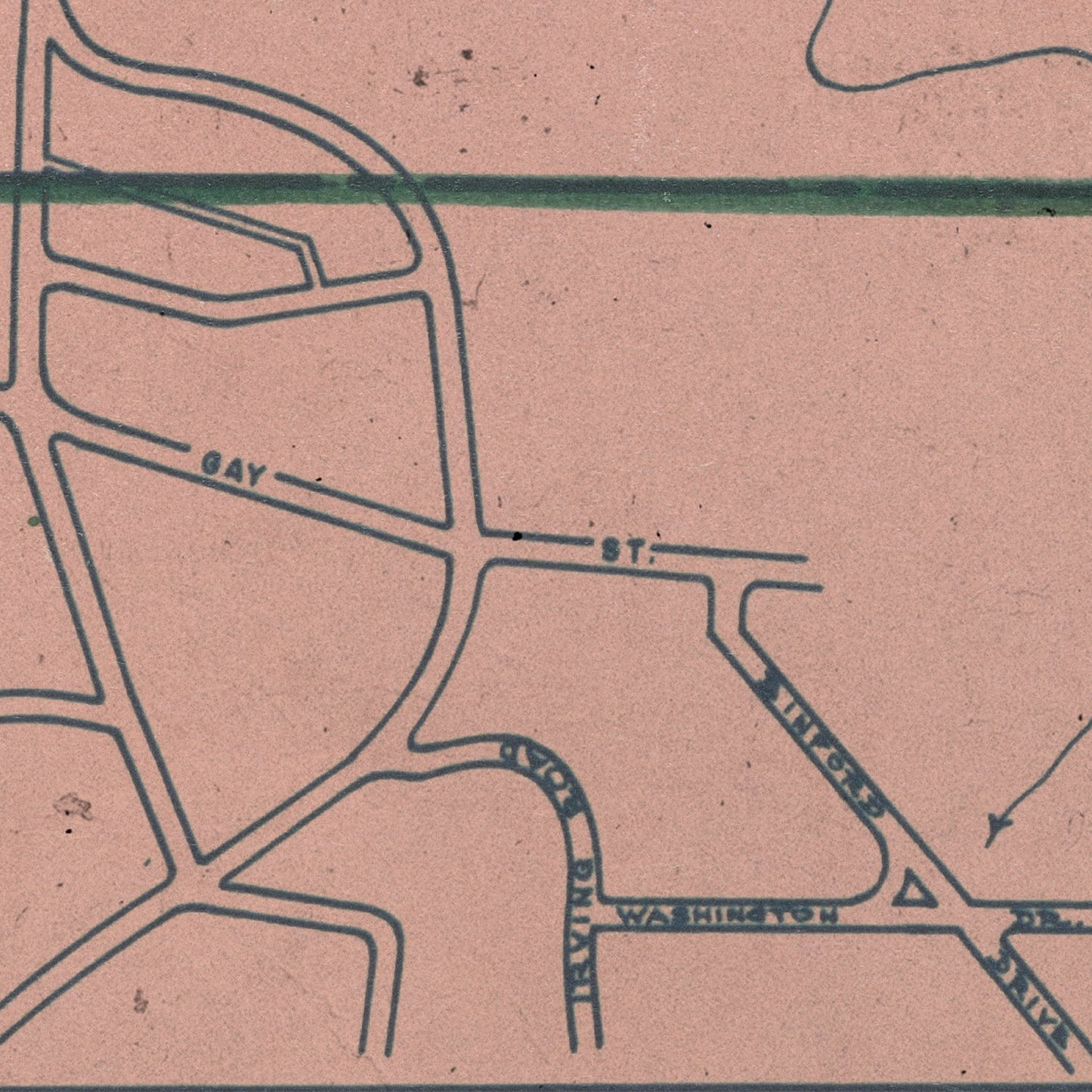 Auburn Map Print II