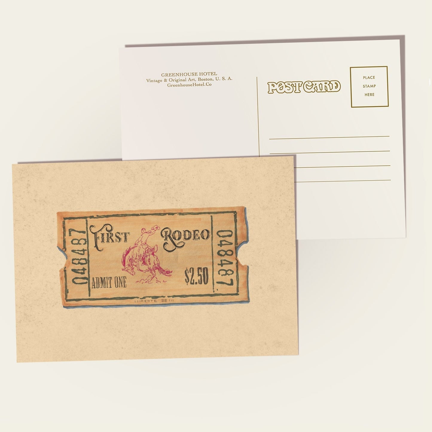 First Rodeo Ticket Print