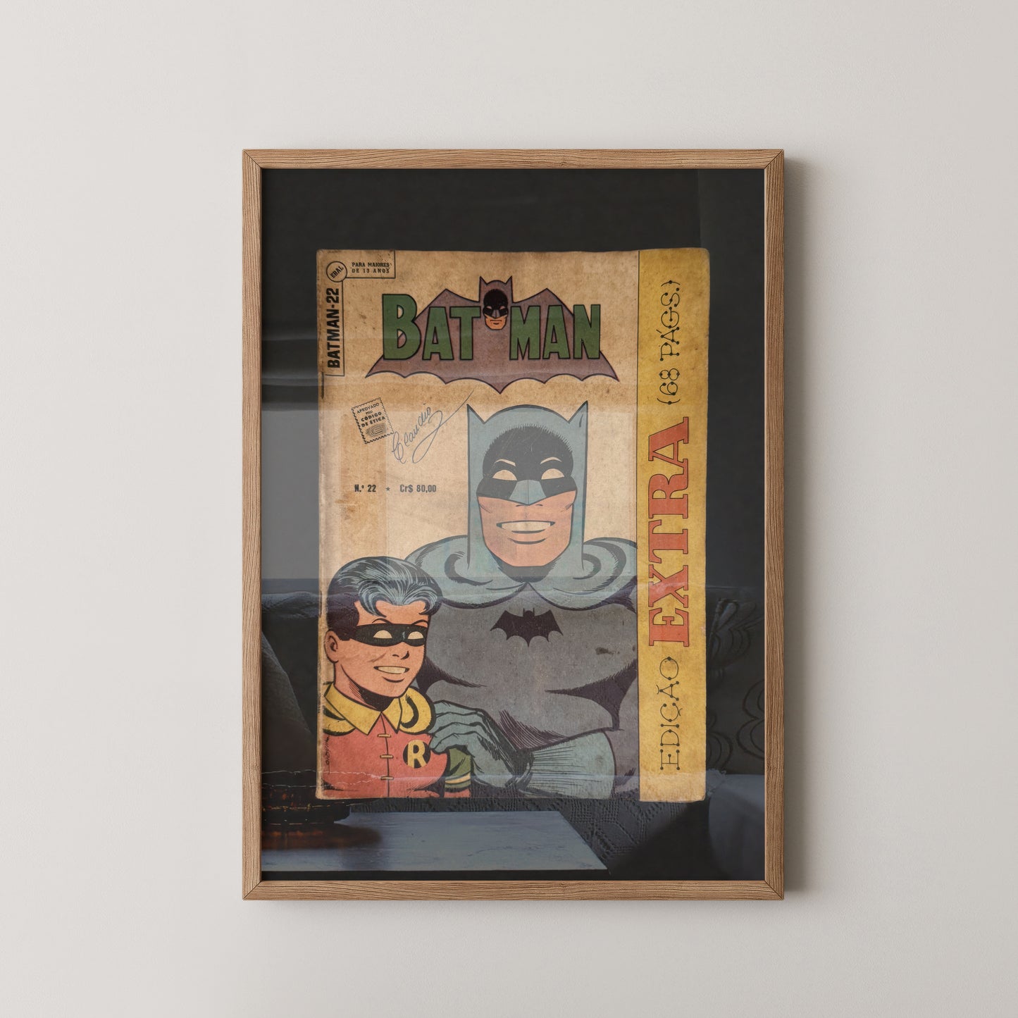 Vintage 1963 Brazilian Portuguese Batman No. 22 Comic Book