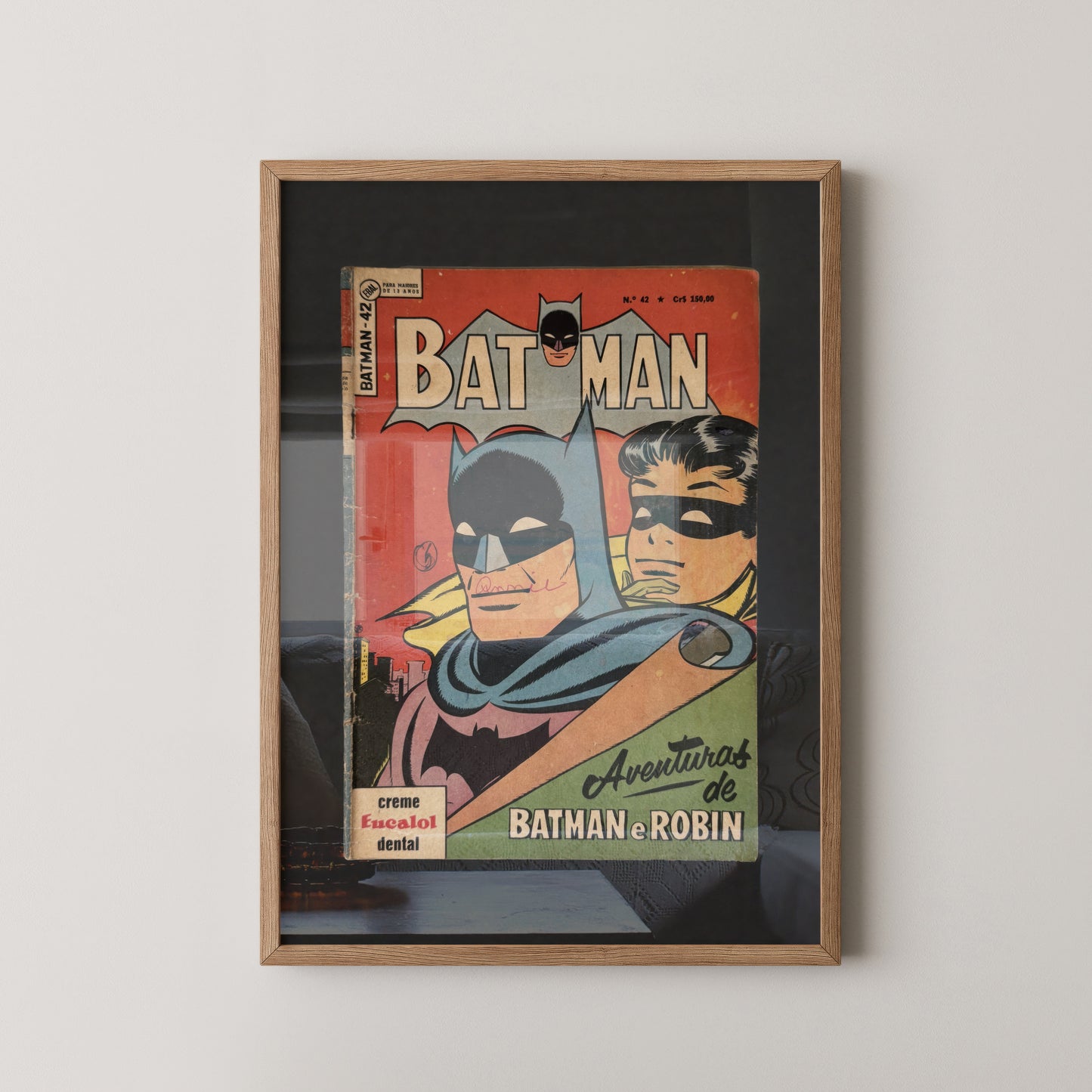 Vintage 1960's Brazilian Portuguese Batman No. 42 Comic Book