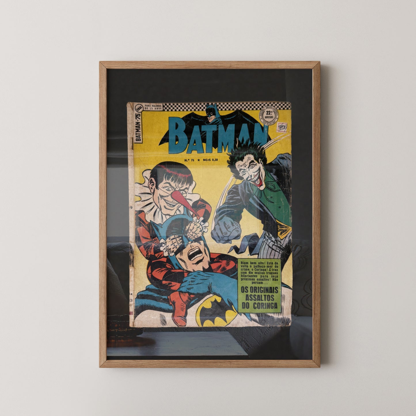 Vintage 1967 Brazilian Portuguese Batman No. 75 Comic Book