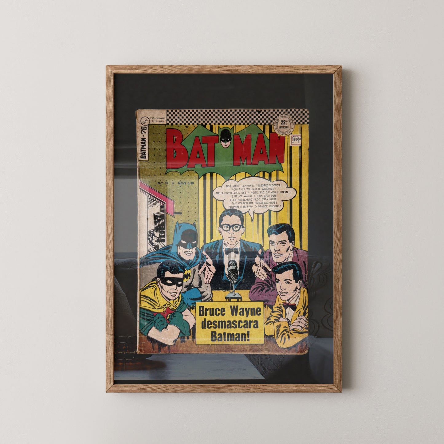 Vintage 1967 Brazilian Portuguese Batman No. 76 Comic Book