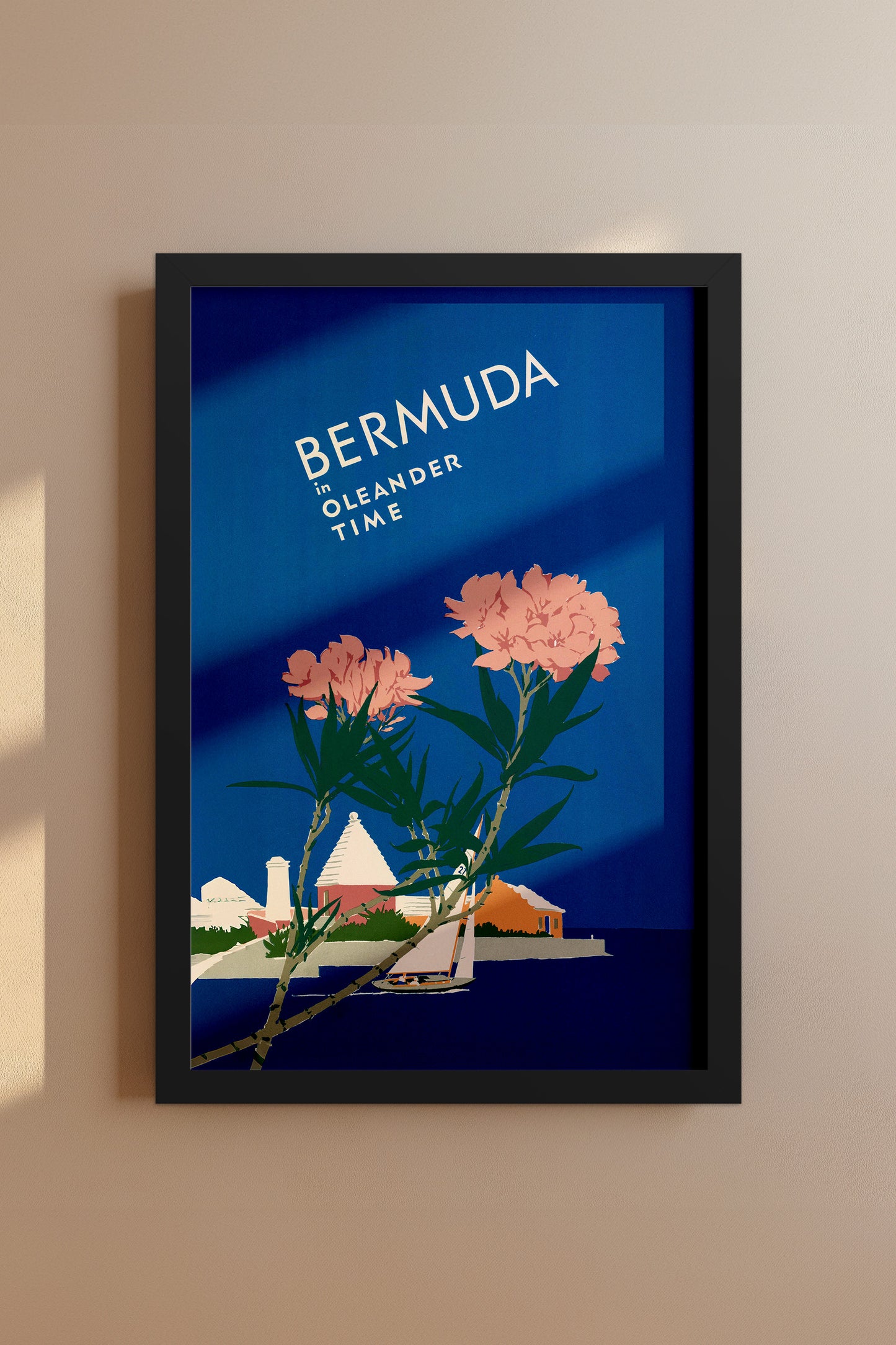 Bermuda in Oleander Time – Vintage Travel Poster Print