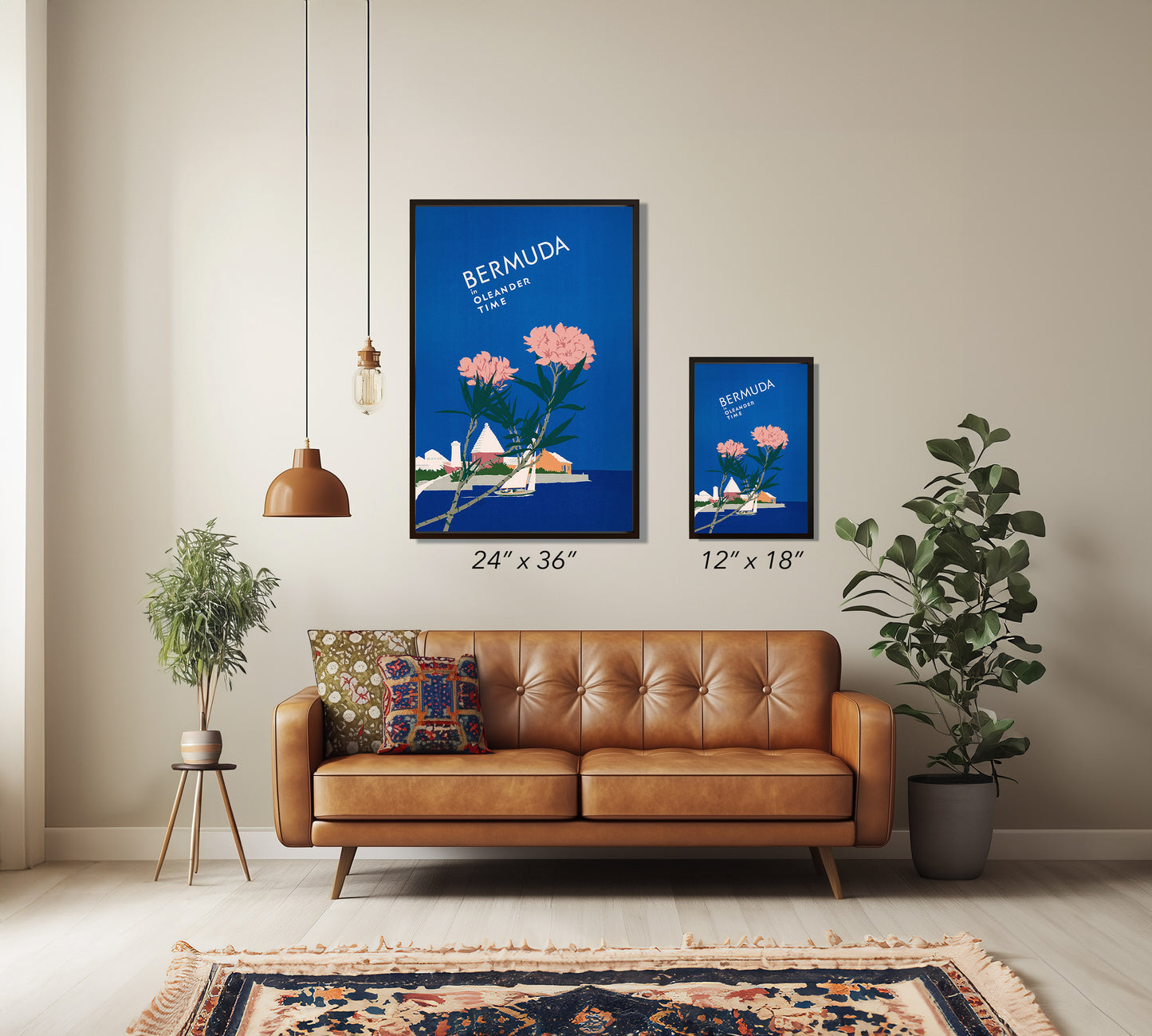 Bermuda in Oleander Time – Vintage Travel Poster Print