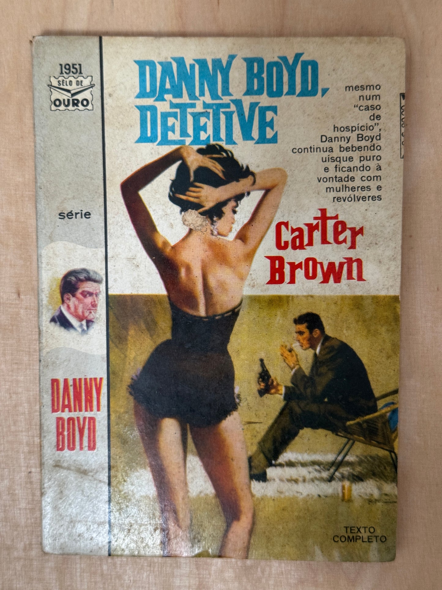 Vintage 1961 Brazilian Portuguese Mystery Novel 'Danny Boyd, Detective'