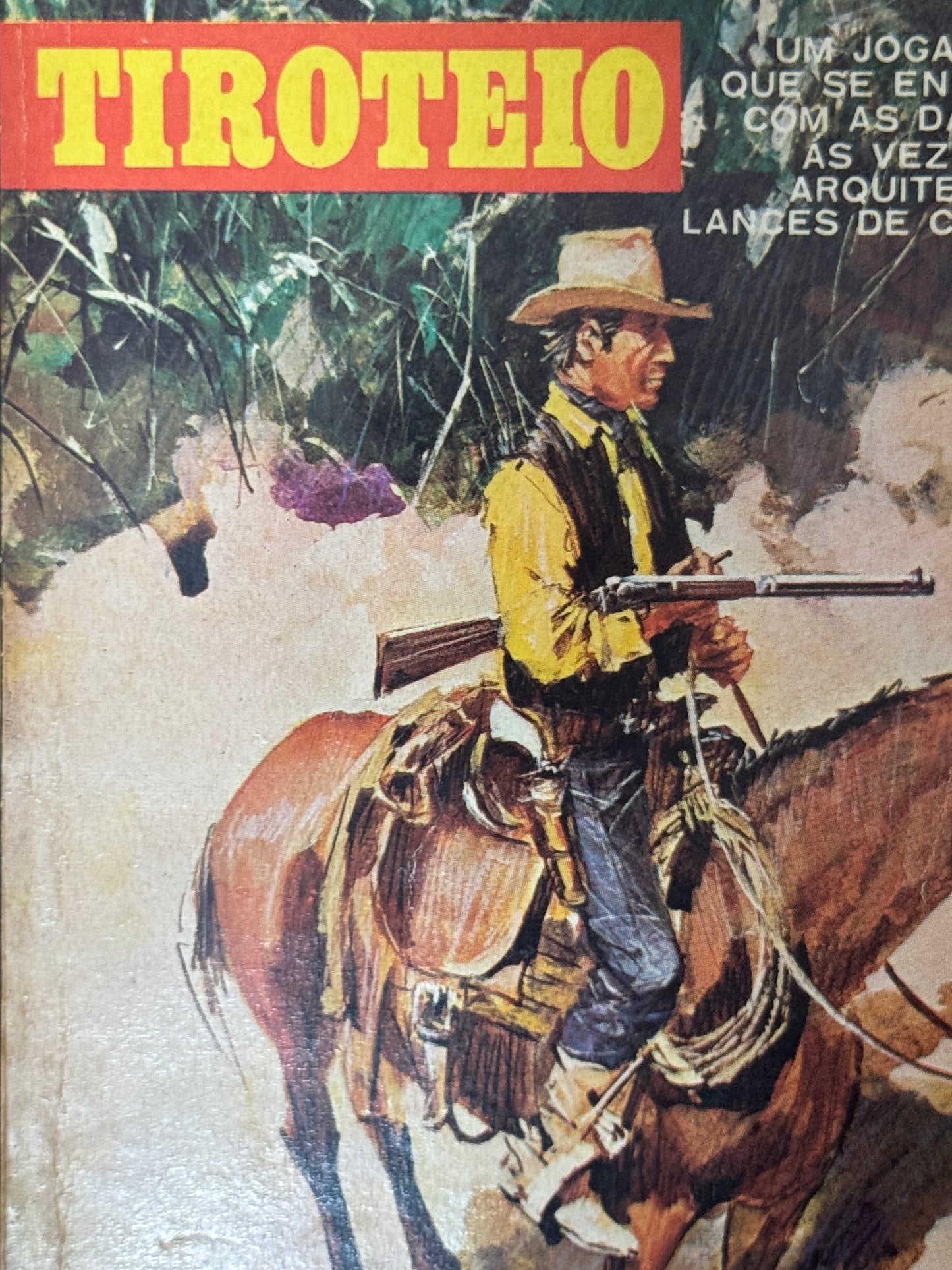 Vintage 1960s Brazilian Portuguese Country Western Novel 'Tiroteio'