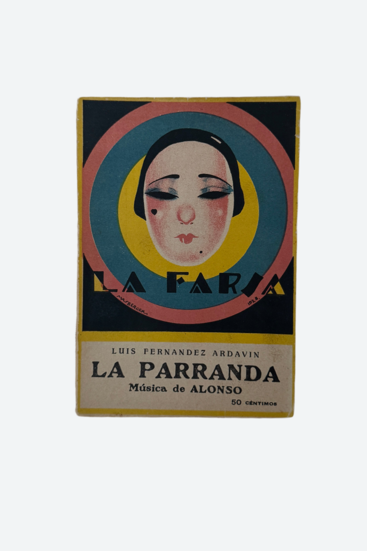 Vintage 1928 Spanish Zarzuela La Farsa 'La Parranda'