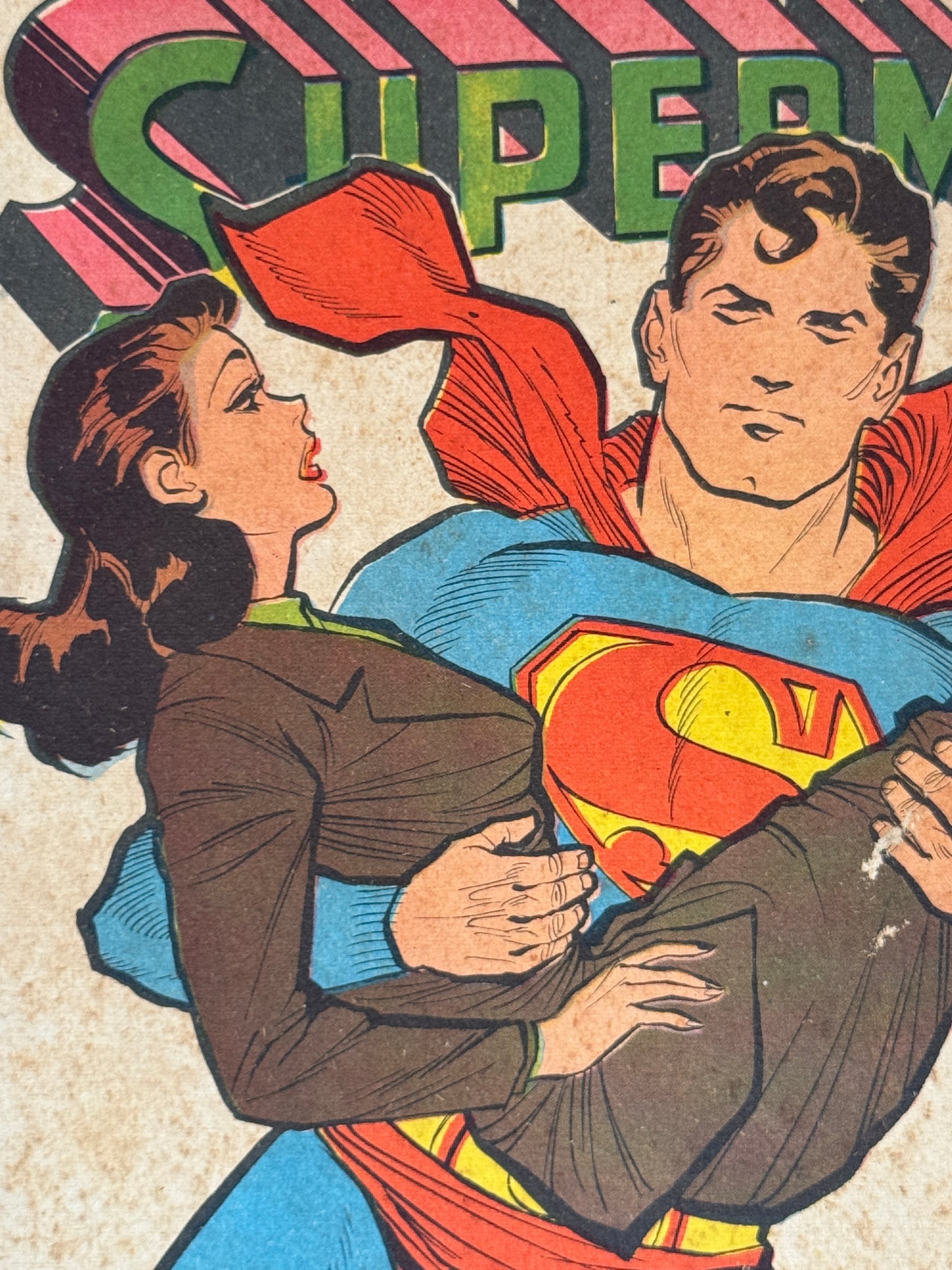 Vintage 1963 Brazilian Portuguese Comic Book Superman No. 96 Series 1