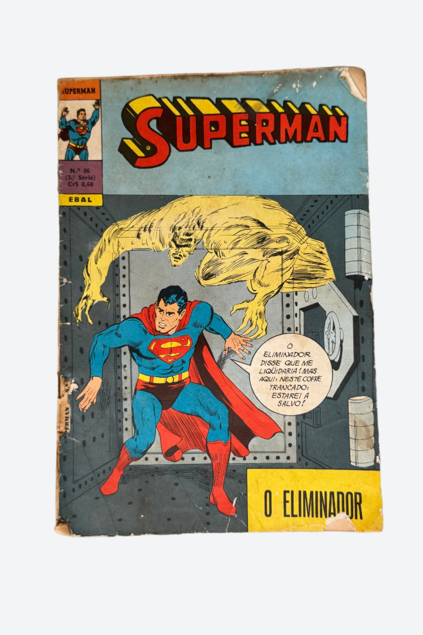 Vintage 1977 Brazilian Portuguese Comic Book Superman No. 86 Series 3