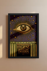 Mystical Eye Poster – Internationale Hygiene Exhibition Dresden, 1911 World’s Fair Reproduction