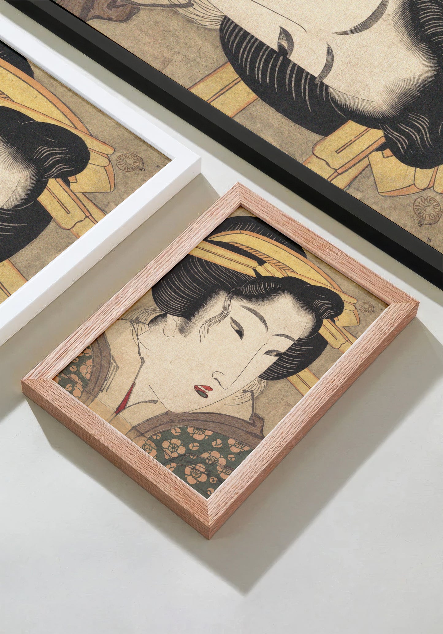 Vintage Japanese Edo Era "Head of Beauty" Art Print