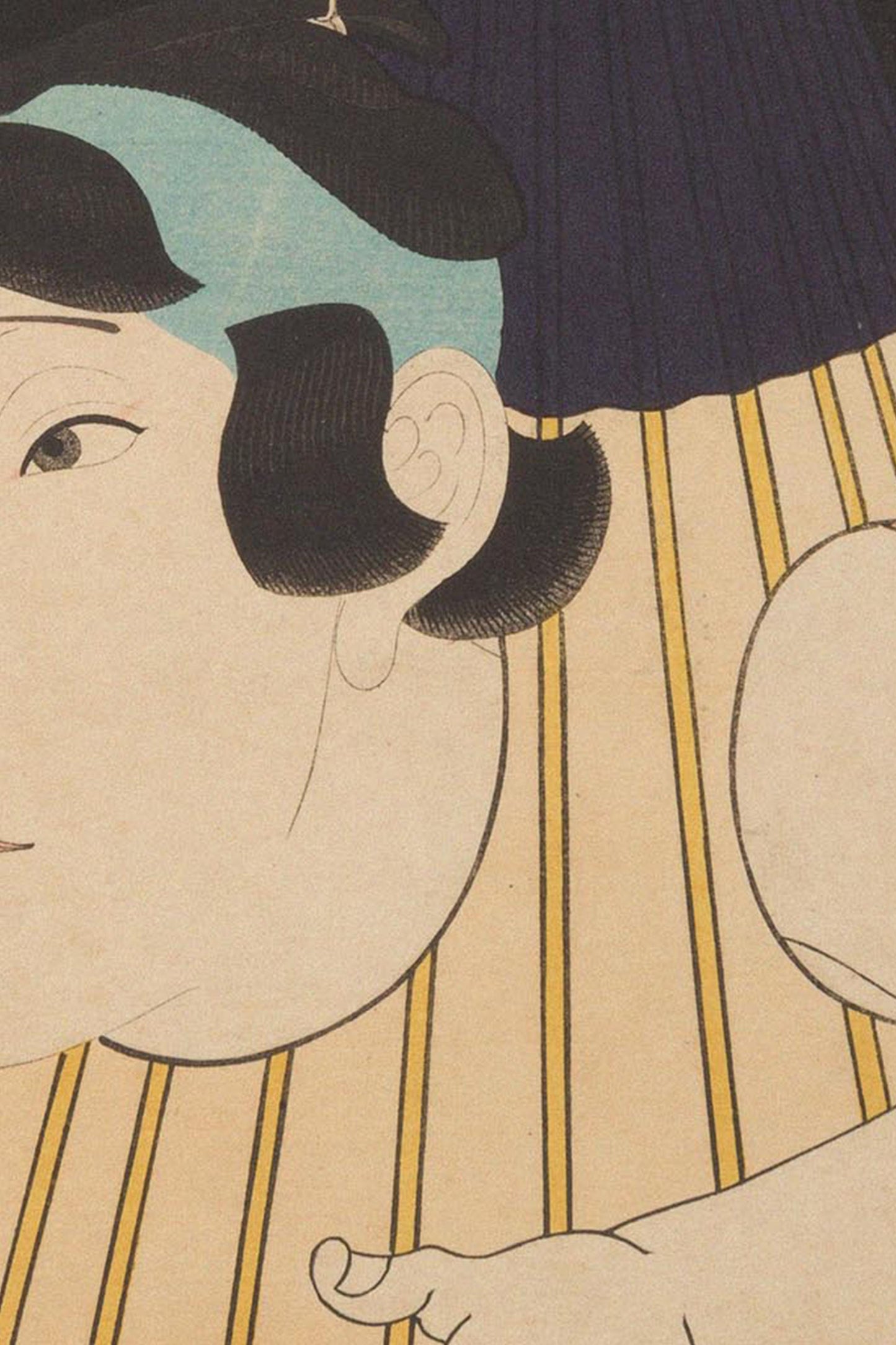 Vintage Japanese Kabuki One-Legged Umbrella Monster Print – Ukiyo-e Wall Art