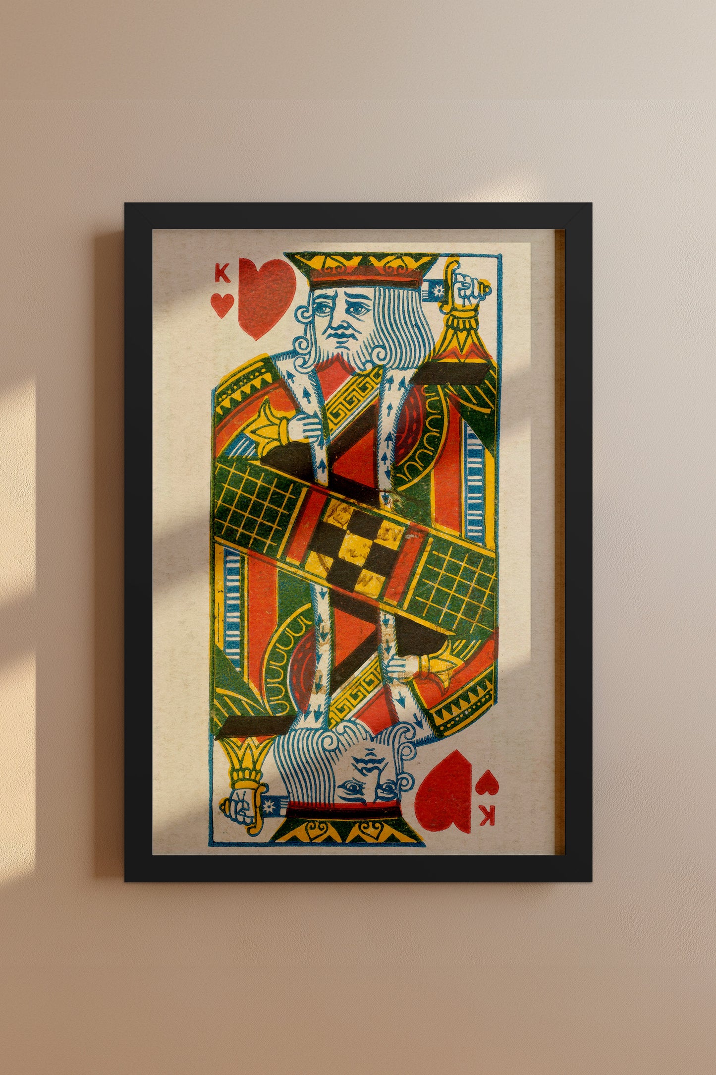 King of Hearts Duke Brand Cigarettes Vintage Poster