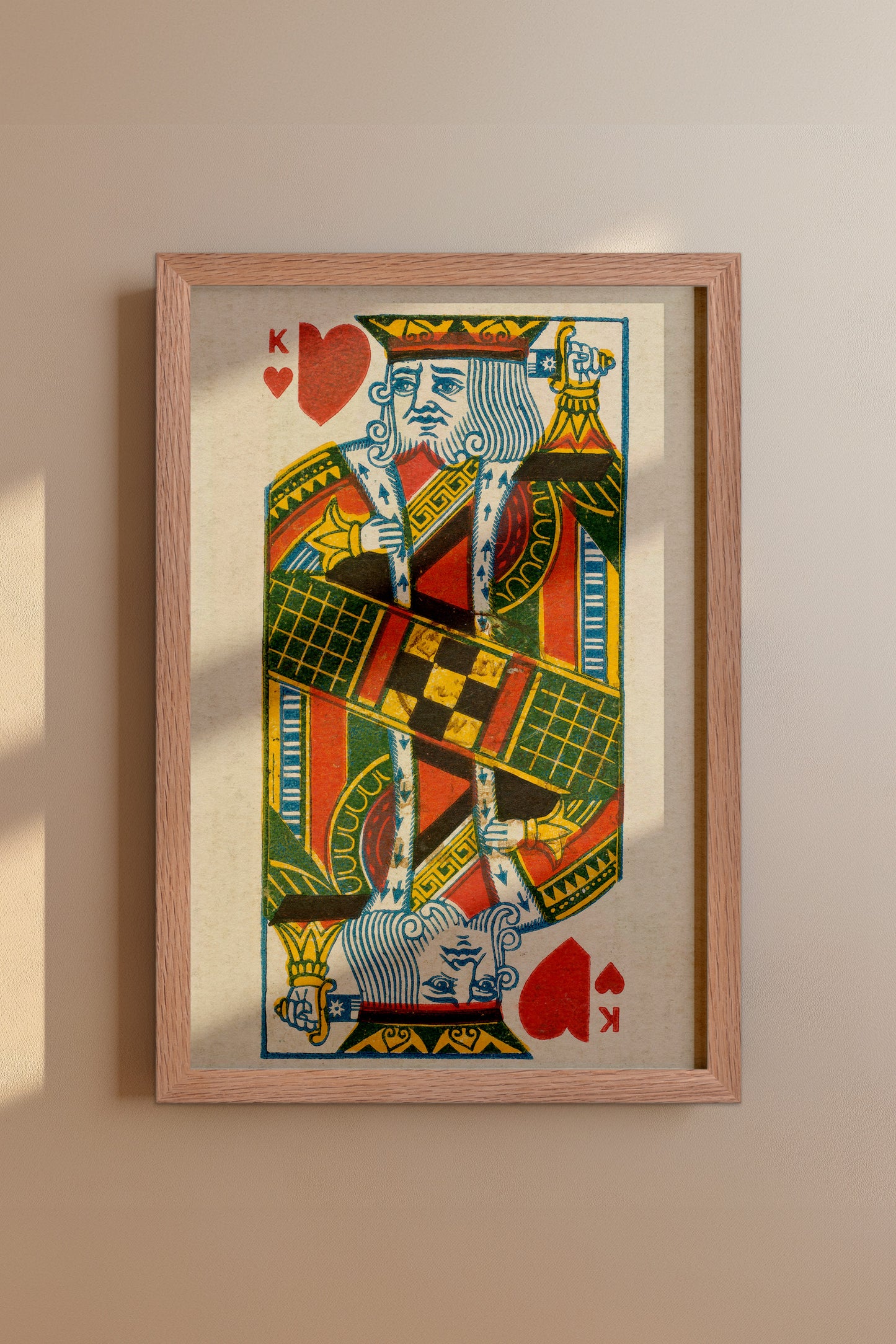 King of Hearts Duke Brand Cigarettes Vintage Poster