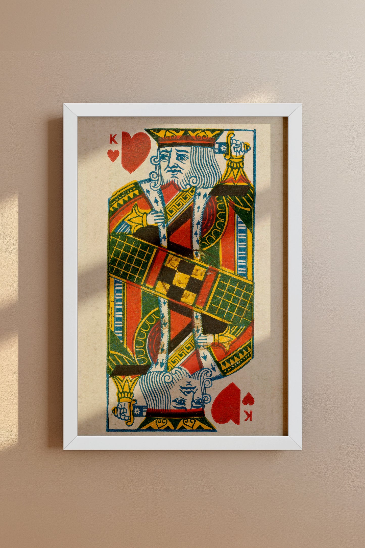 King of Hearts Duke Brand Cigarettes Vintage Poster