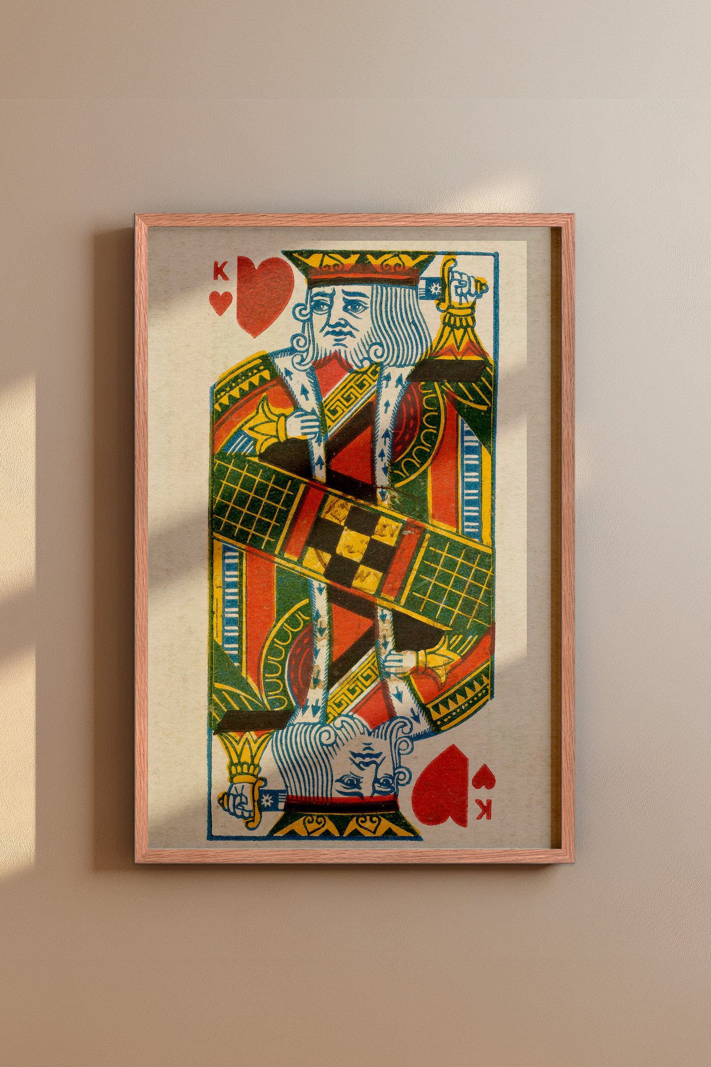 King of Hearts Duke Brand Cigarettes Vintage Poster