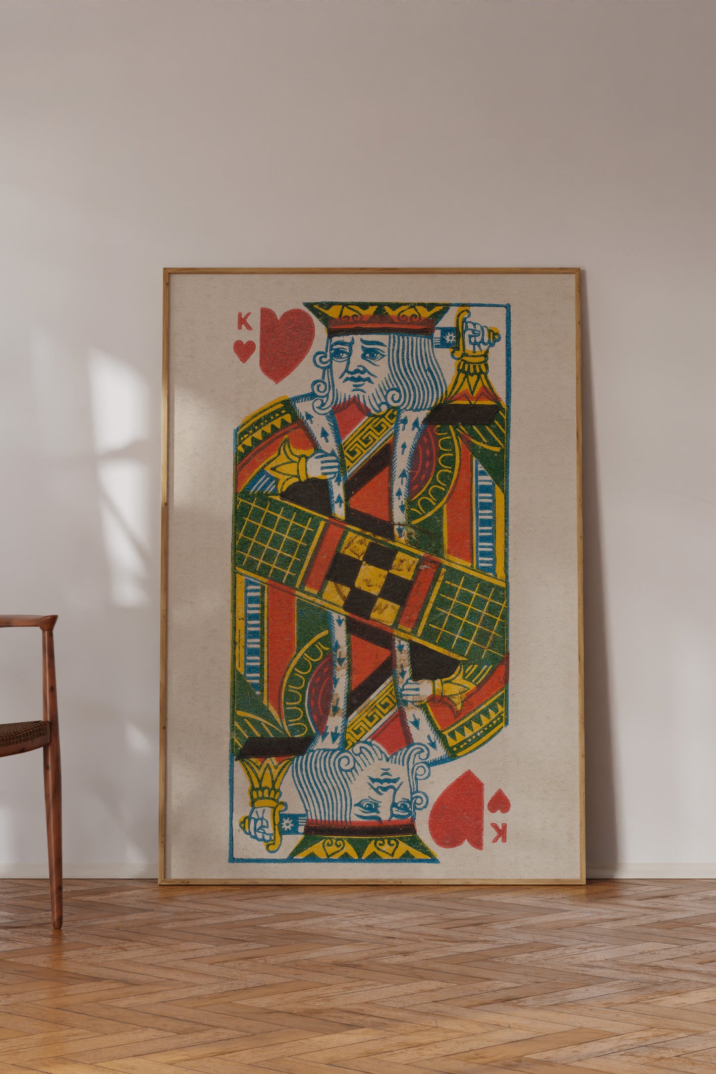 King of Hearts Duke Brand Cigarettes Vintage Poster