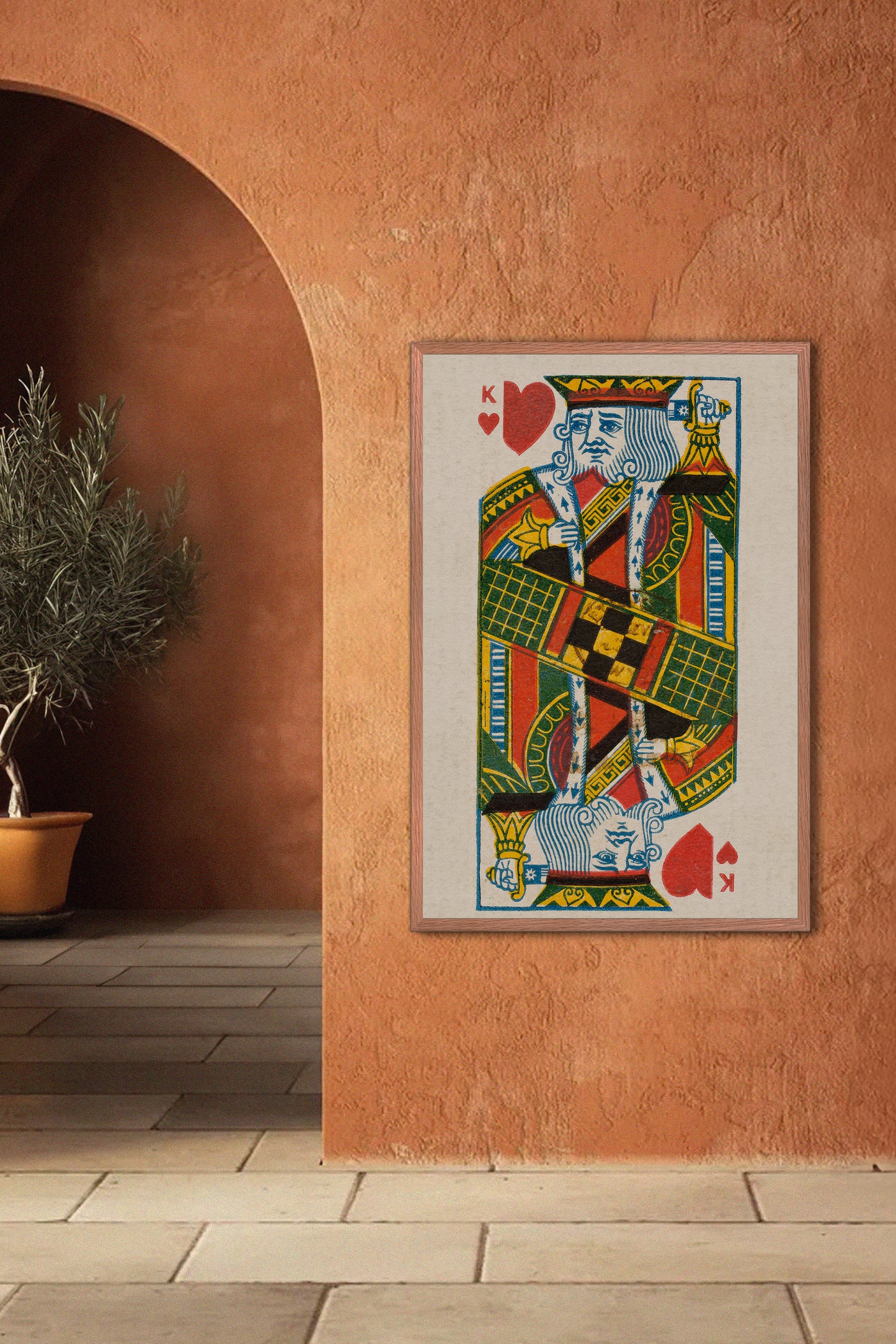 King of Hearts Duke Brand Cigarettes Vintage Poster