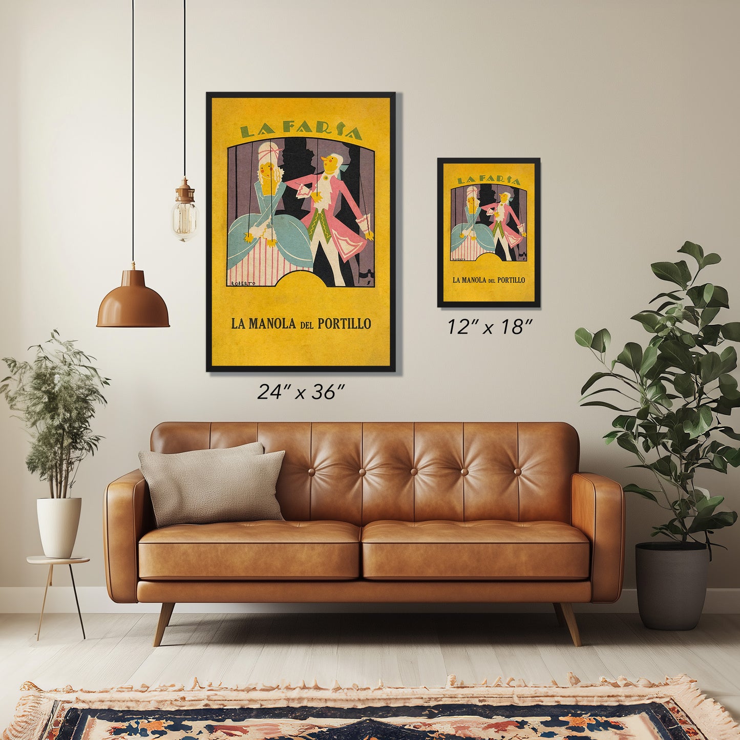 La Farsa – La Manola del Portillo 1920s Spanish Art Deco Vintage Poster Print