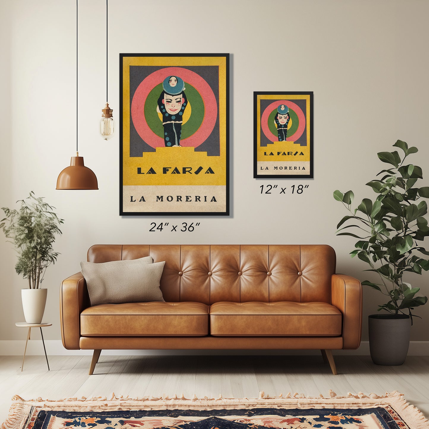 La Farsa – La Moreria 1920s Spanish Art Deco Vintage Poster Print