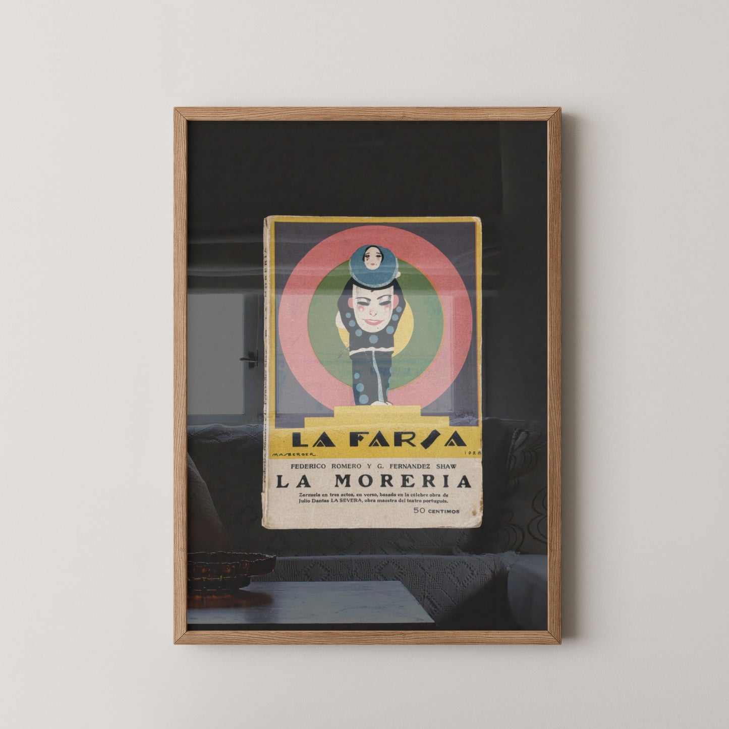 Vintage 1928 Spanish Zarzuela La Farsa 'La Moreria'