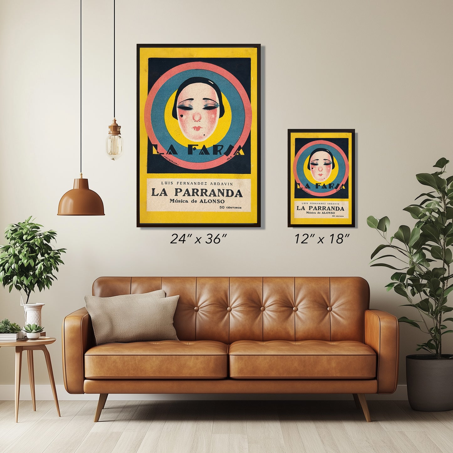 La Farsa - La Parranda 1920's Spanish Art Deco Vintage Poster Print