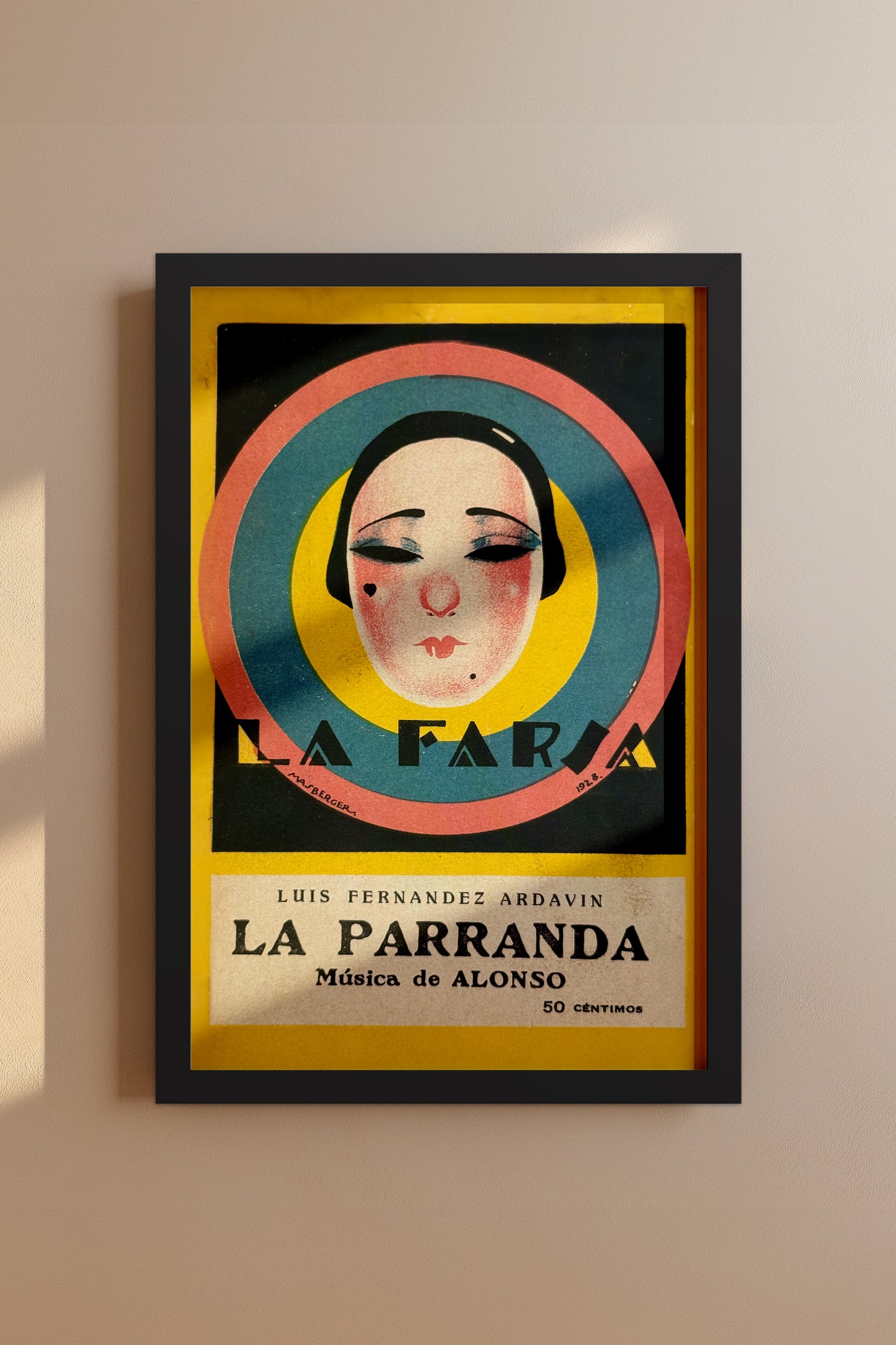 La Farsa - La Parranda 1920's Spanish Art Deco Vintage Poster Print