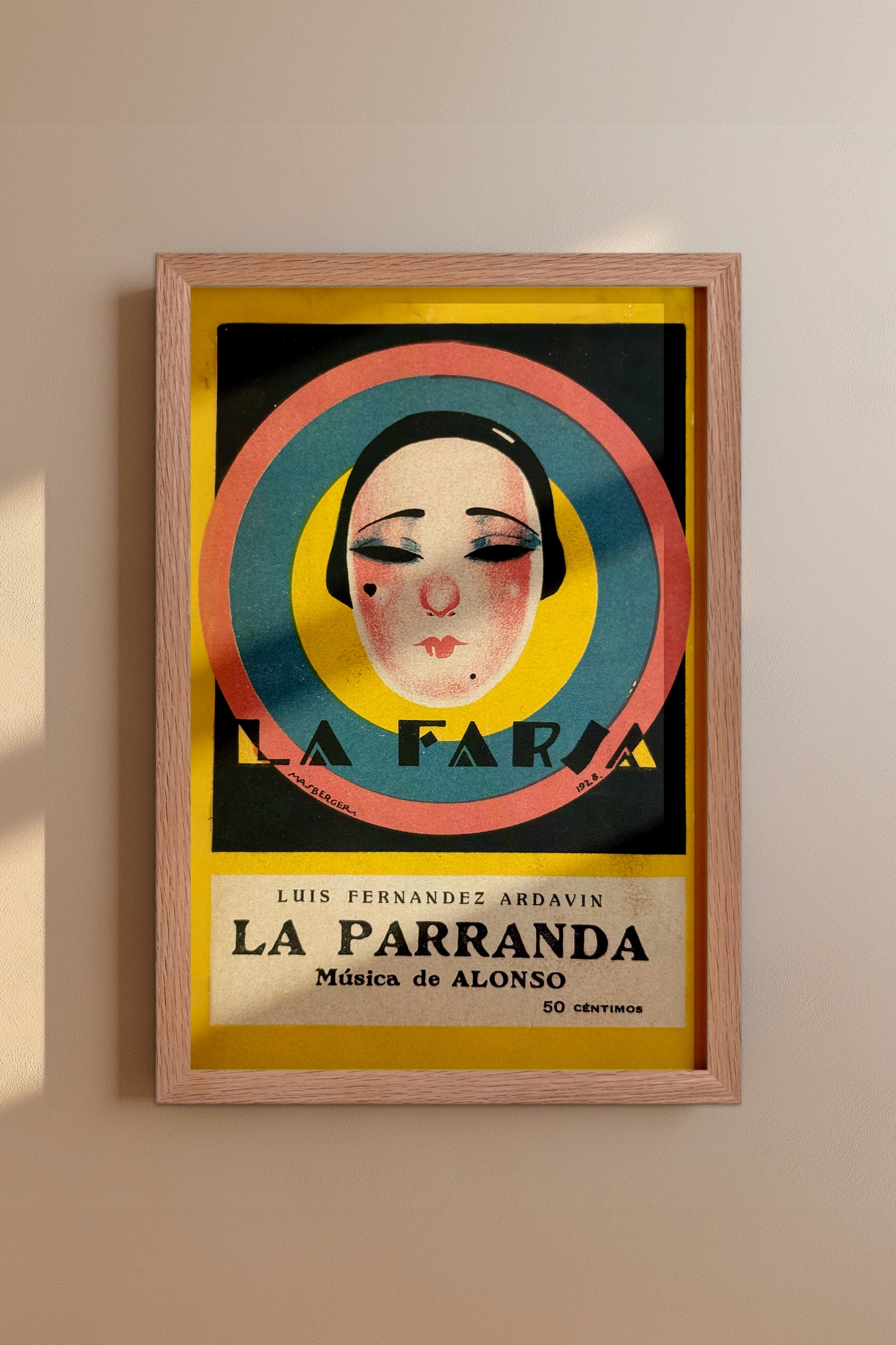 La Farsa - La Parranda 1920's Spanish Art Deco Vintage Poster Print