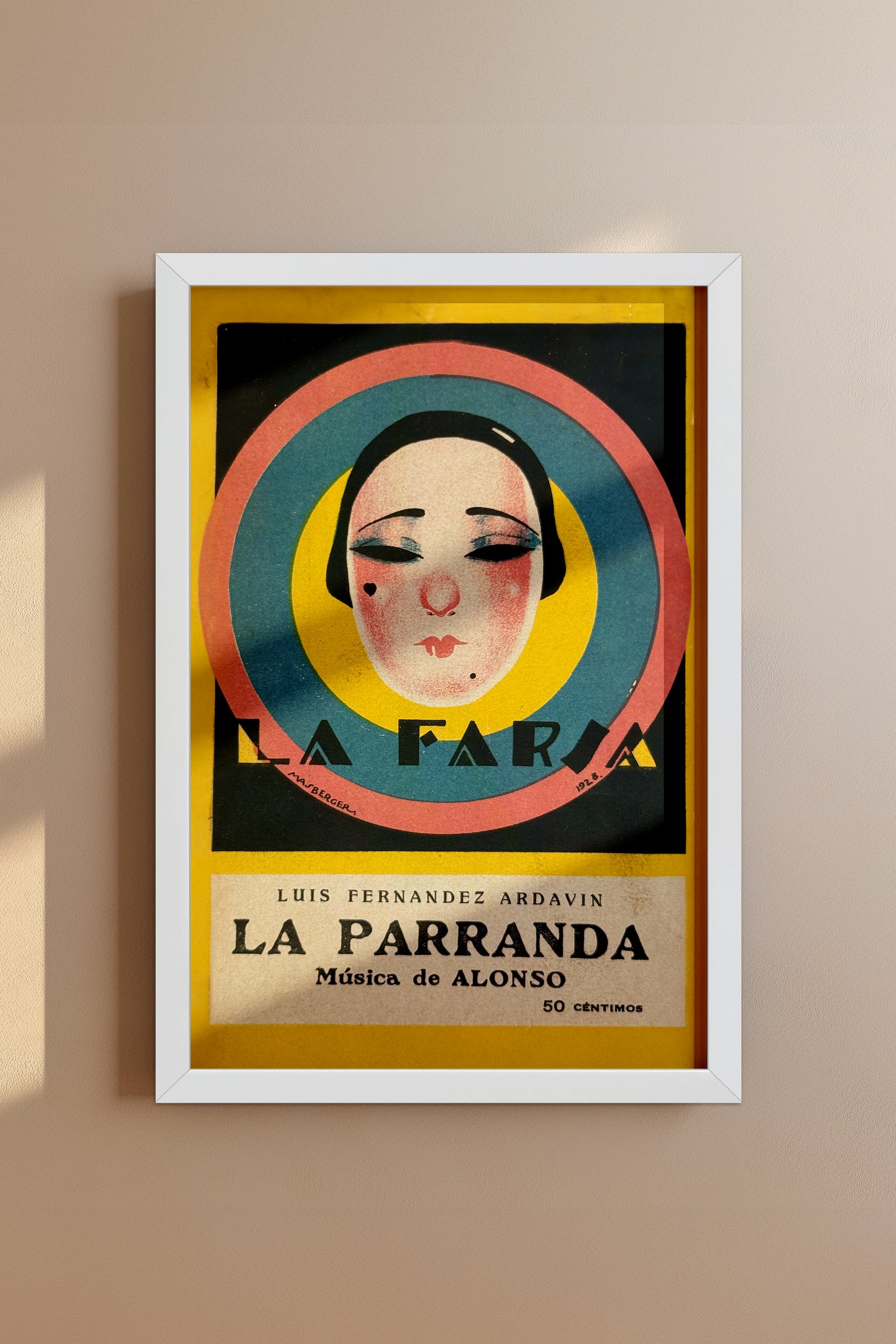 La Farsa - La Parranda 1920's Spanish Art Deco Vintage Poster Print