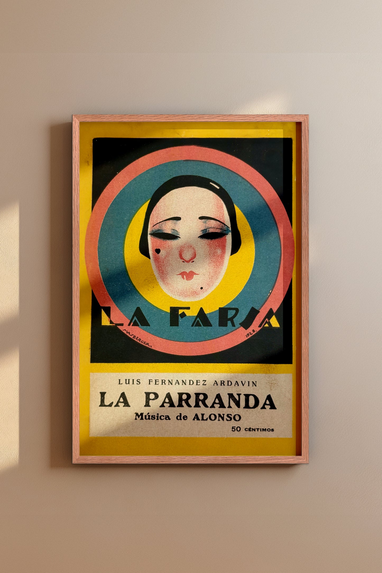 La Farsa - La Parranda 1920's Spanish Art Deco Vintage Poster Print
