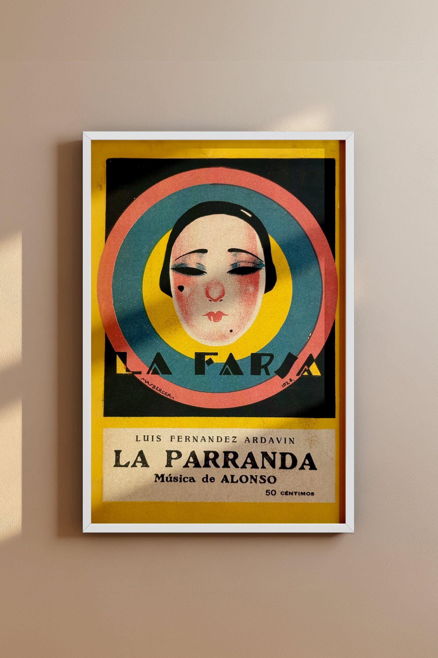 La Farsa - La Parranda 1920's Spanish Art Deco Vintage Poster Print