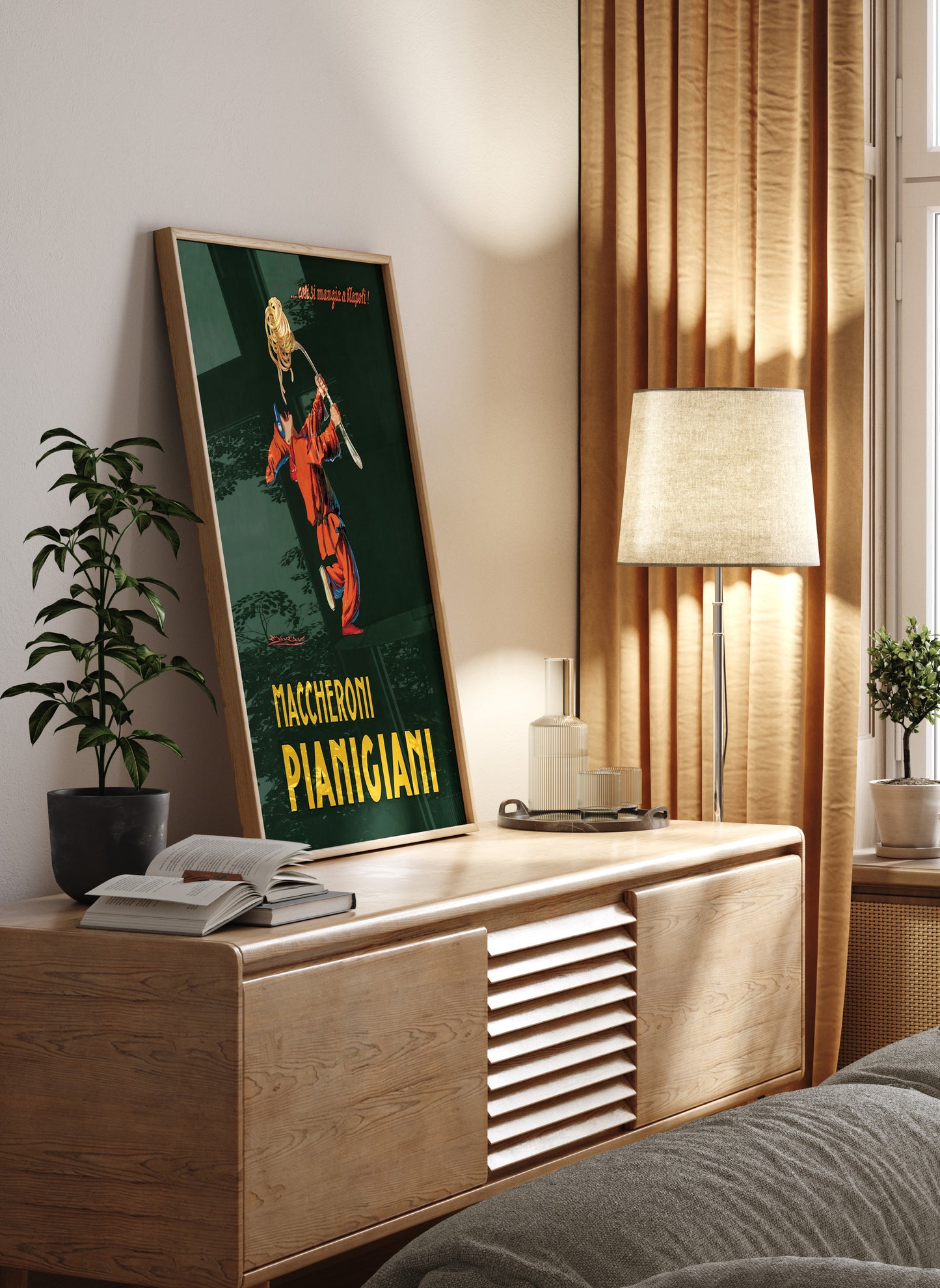 1922 Maccheroni Pianigiani Vintage Italian Poster