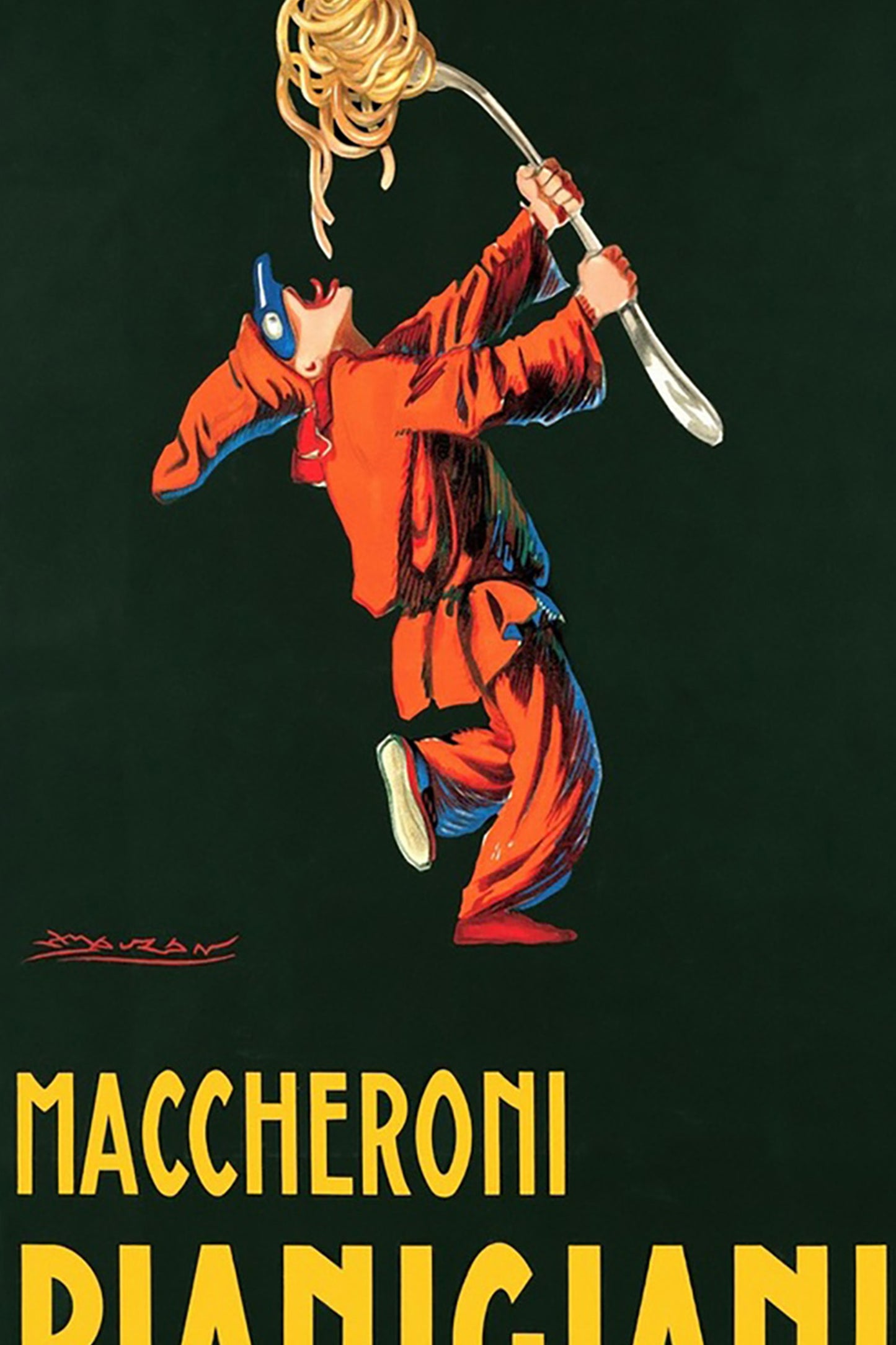 1922 Maccheroni Pianigiani Vintage Italian Poster