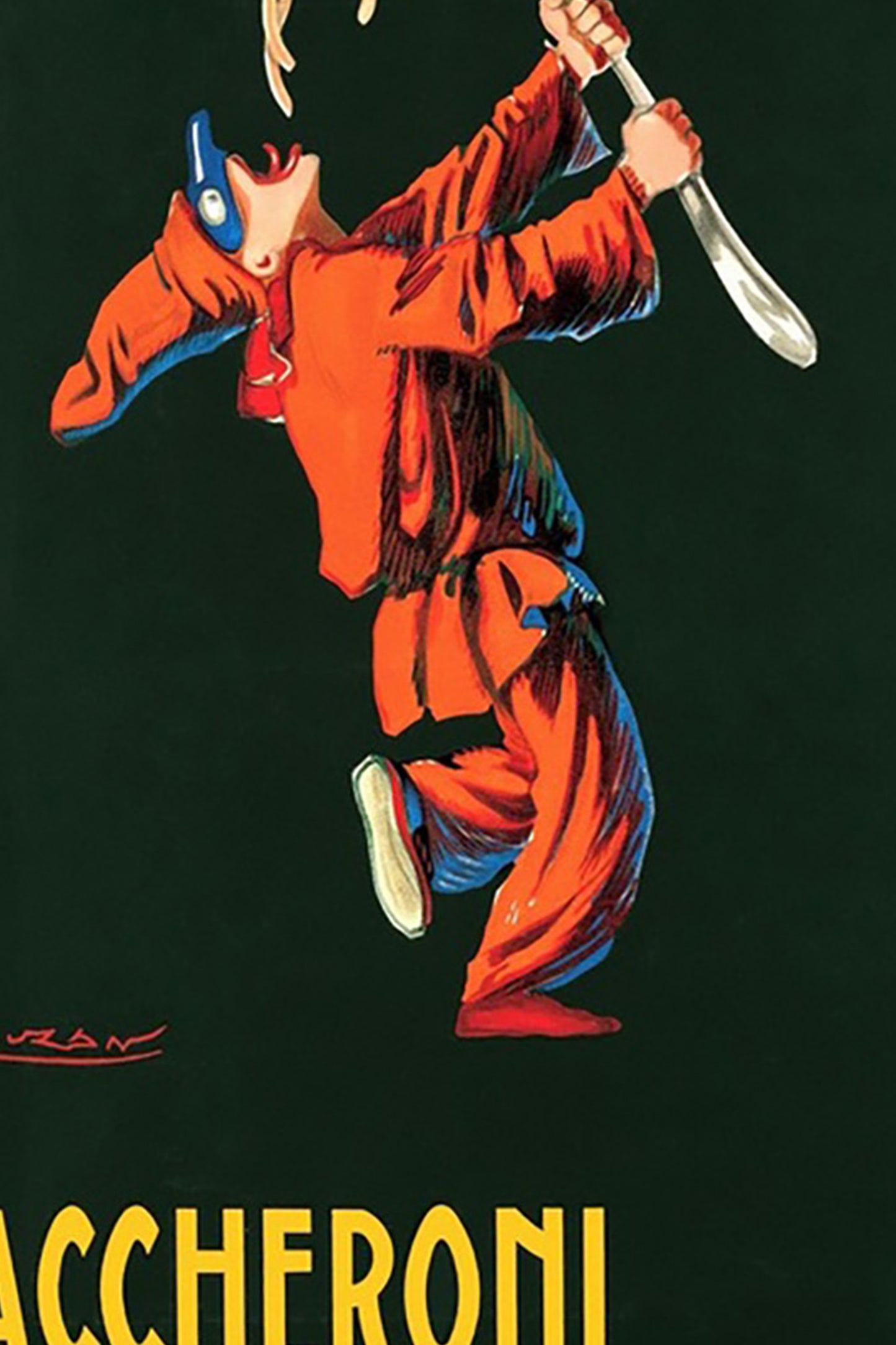 1922 Maccheroni Pianigiani Vintage Italian Poster