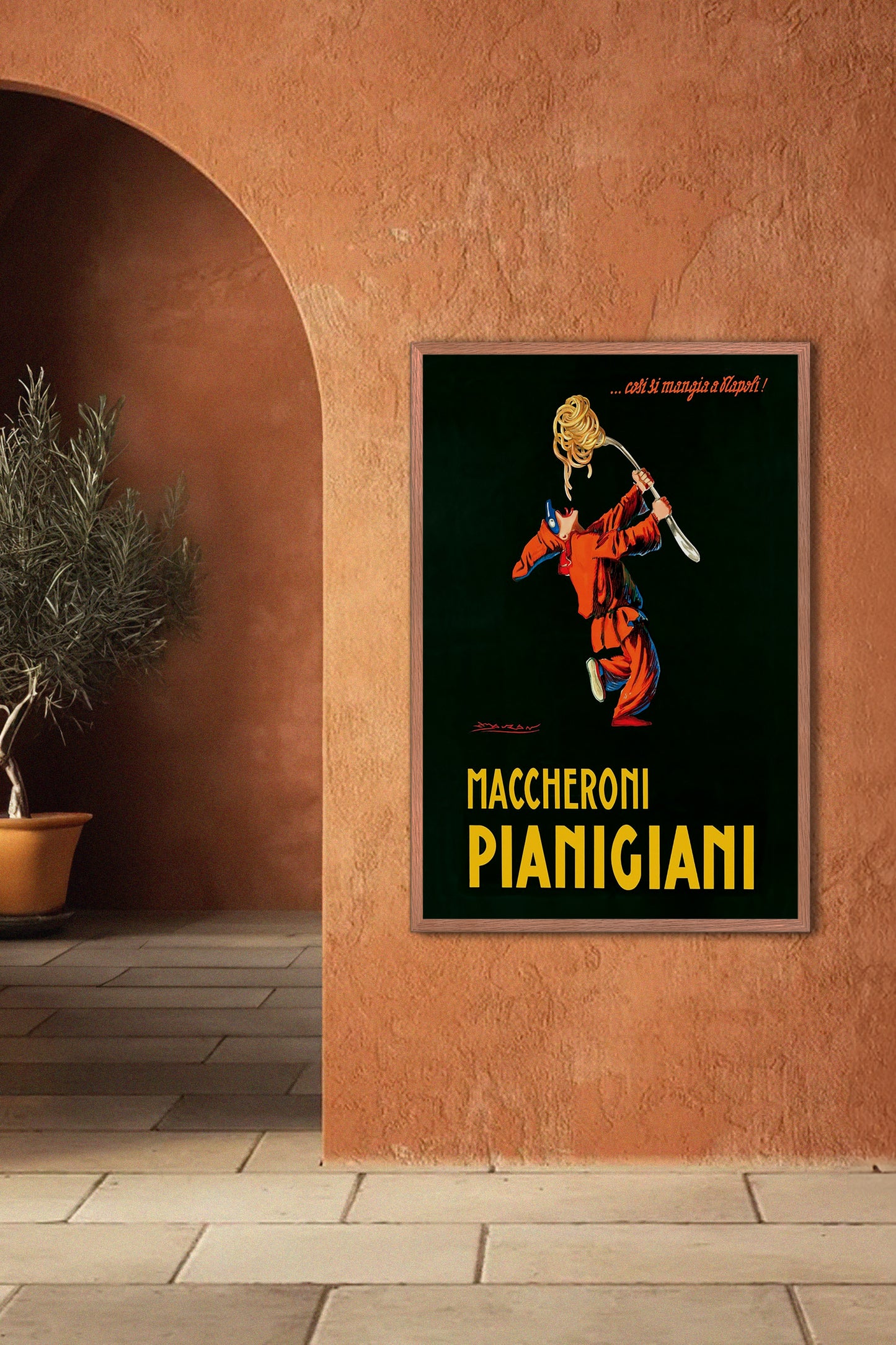 1922 Maccheroni Pianigiani Vintage Italian Poster