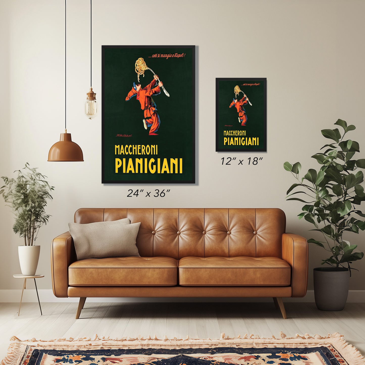 1922 Maccheroni Pianigiani Vintage Italian Poster