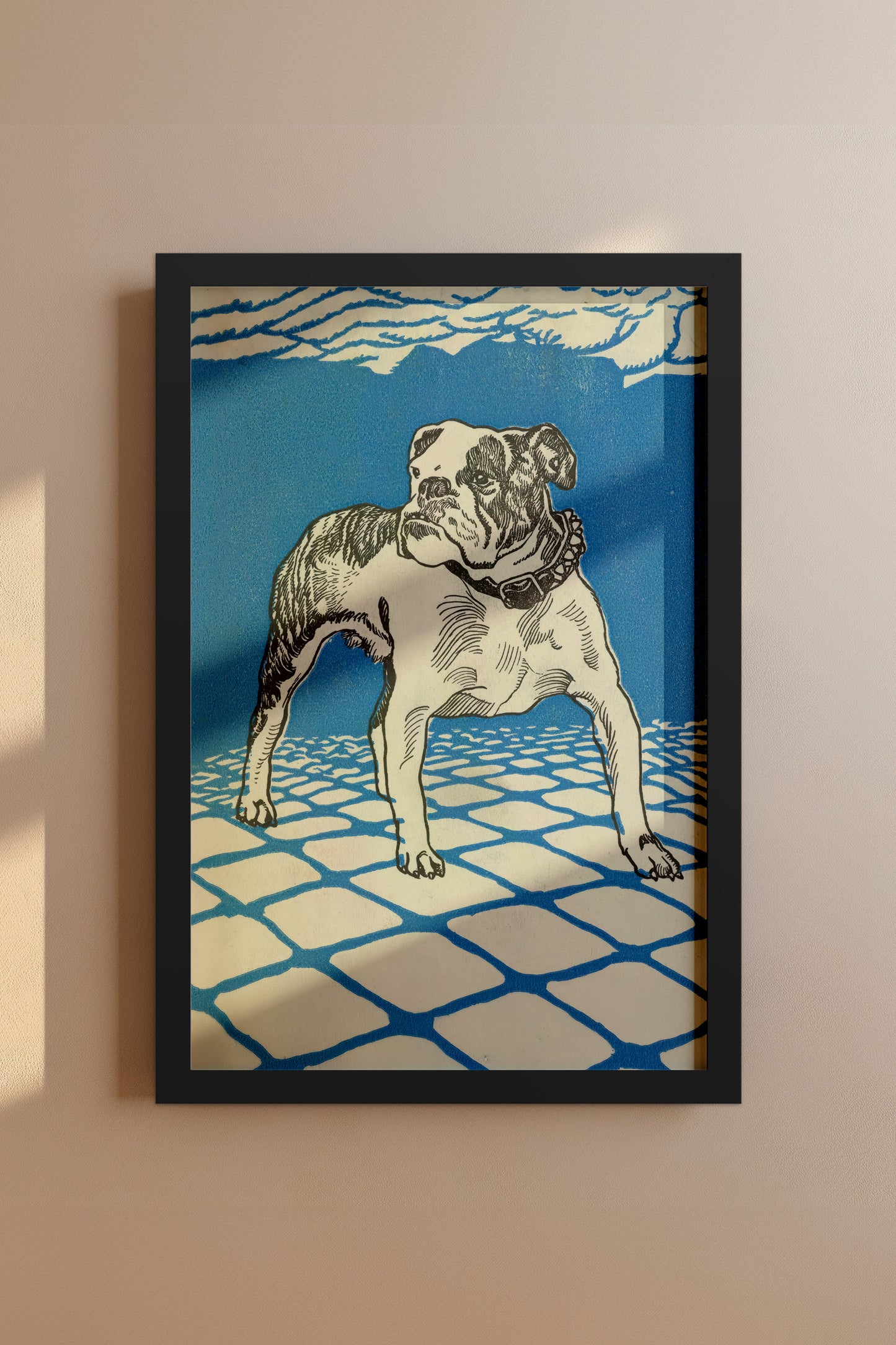 Stalwart Bulldog - Moriz Jung, 1912 Austrian Jugendstil Illustration