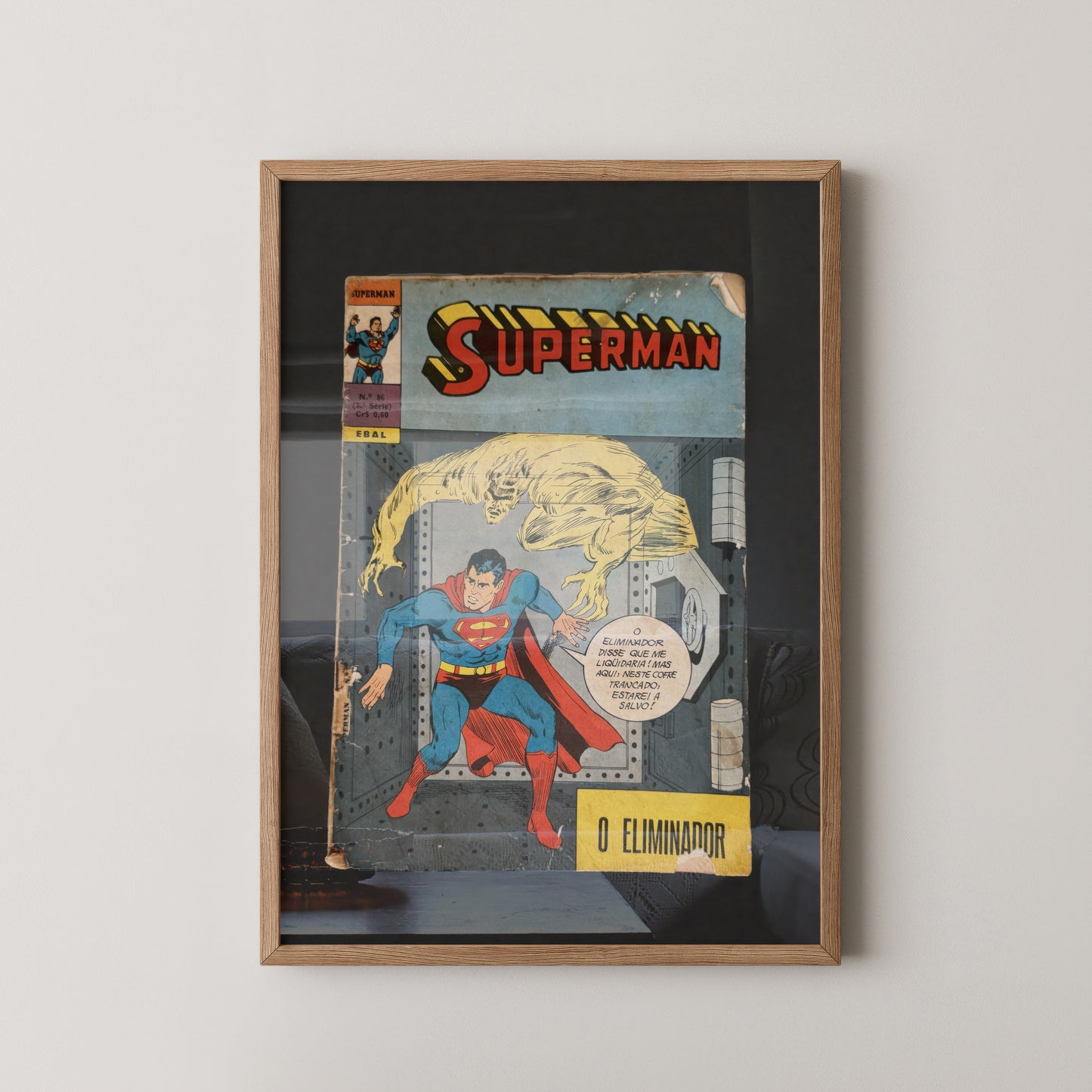 Vintage 1977 Brazilian Portuguese Comic Book Superman No. 86 Series 3