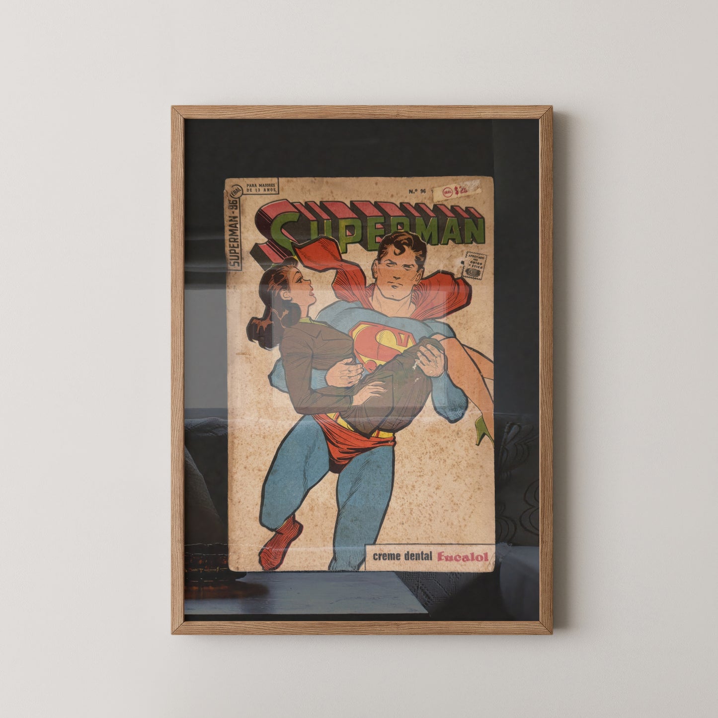 Vintage 1963 Brazilian Portuguese Comic Book Superman No. 96 Series 1