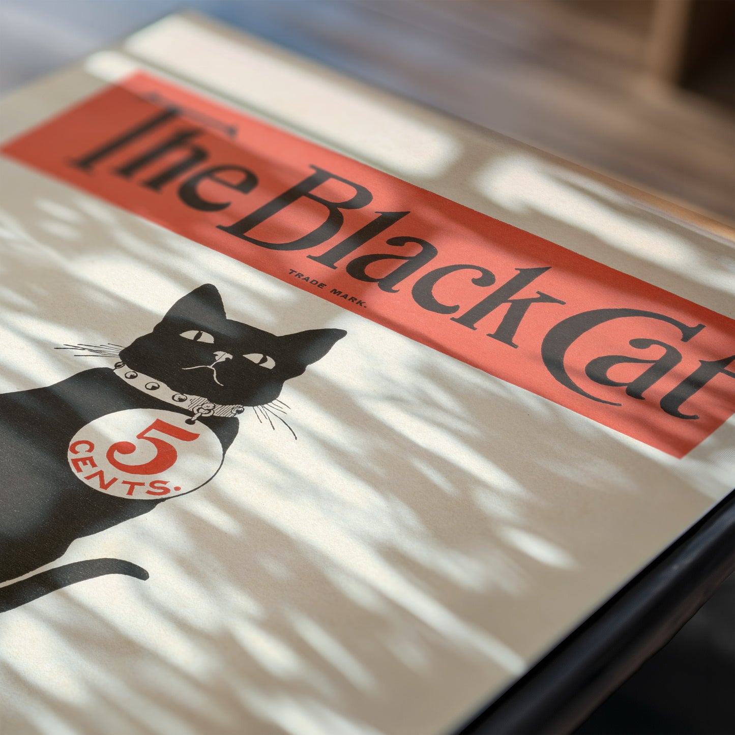 The Black Cat December Cover – 1904 Art Nouveau Magazine Illustration Vintage Print