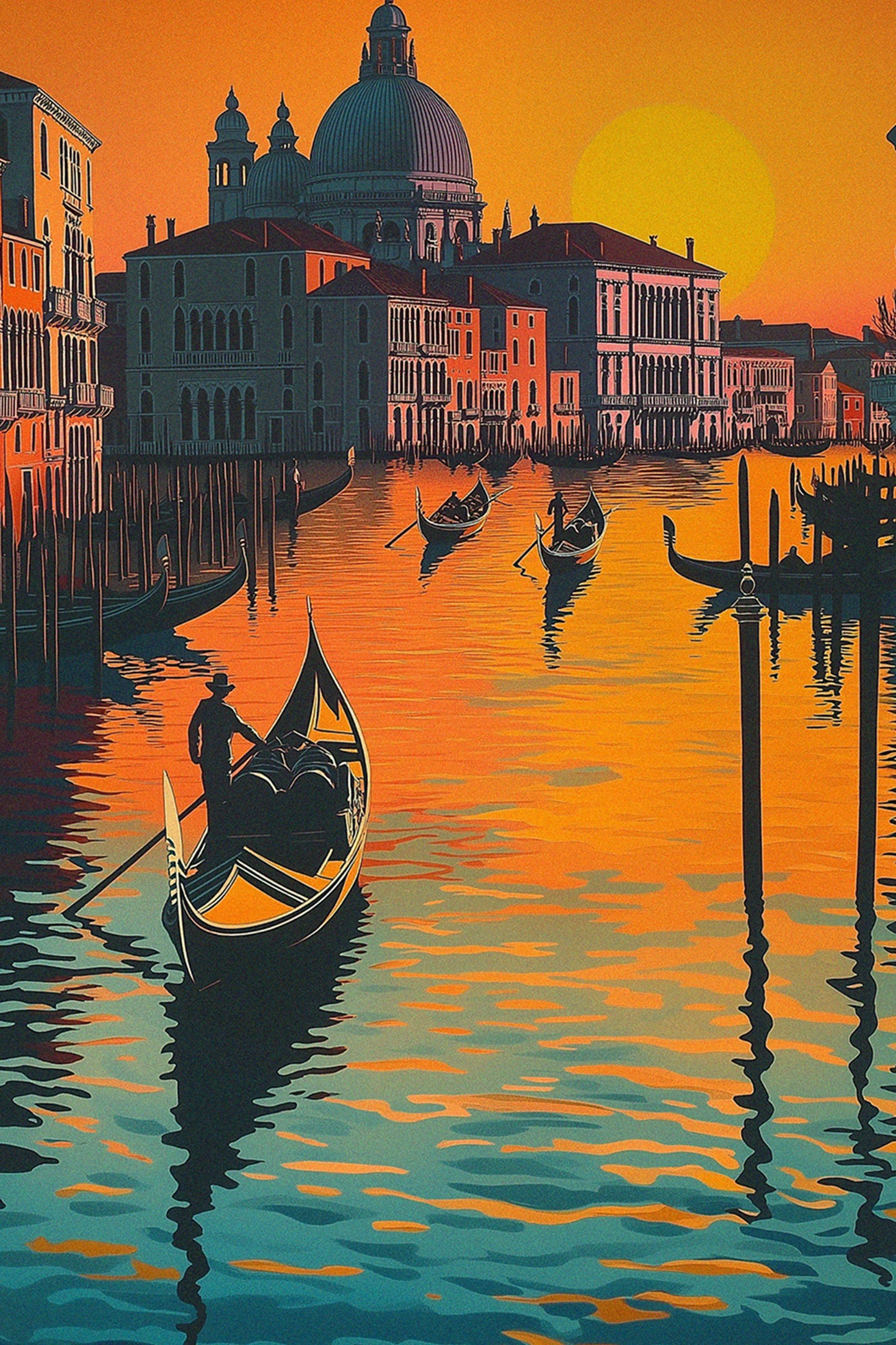 Venice Italy Poster Vintage-Style Print