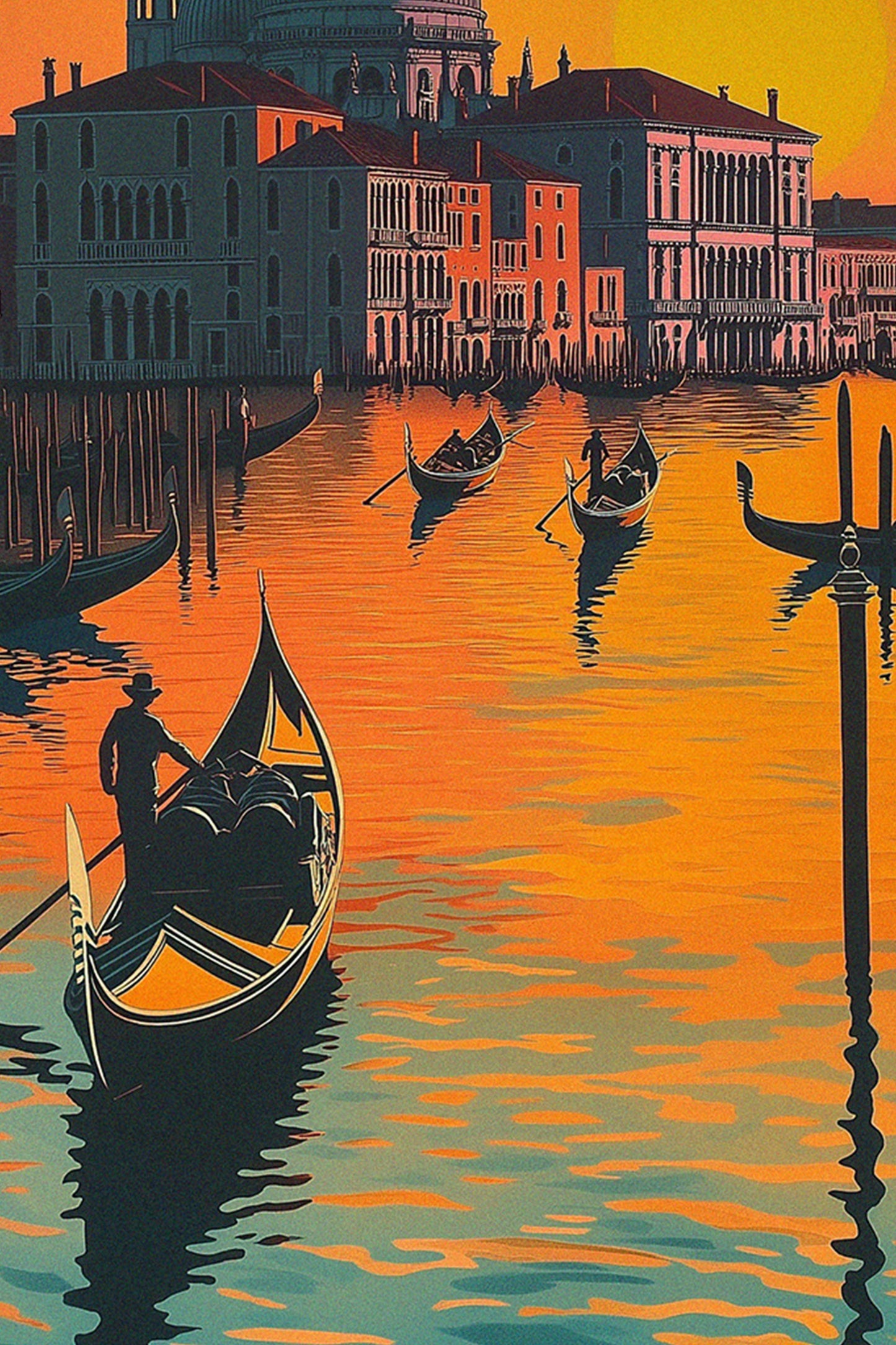 Venice Italy Poster Vintage-Style Print