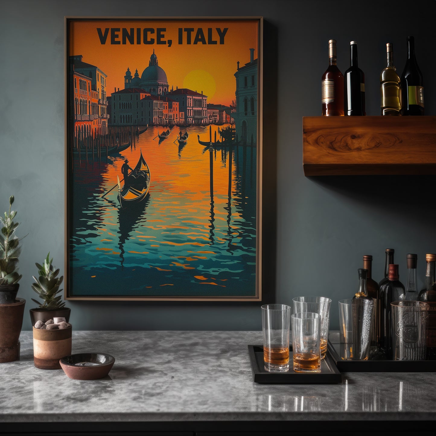 Venice Italy Poster Vintage-Style Print