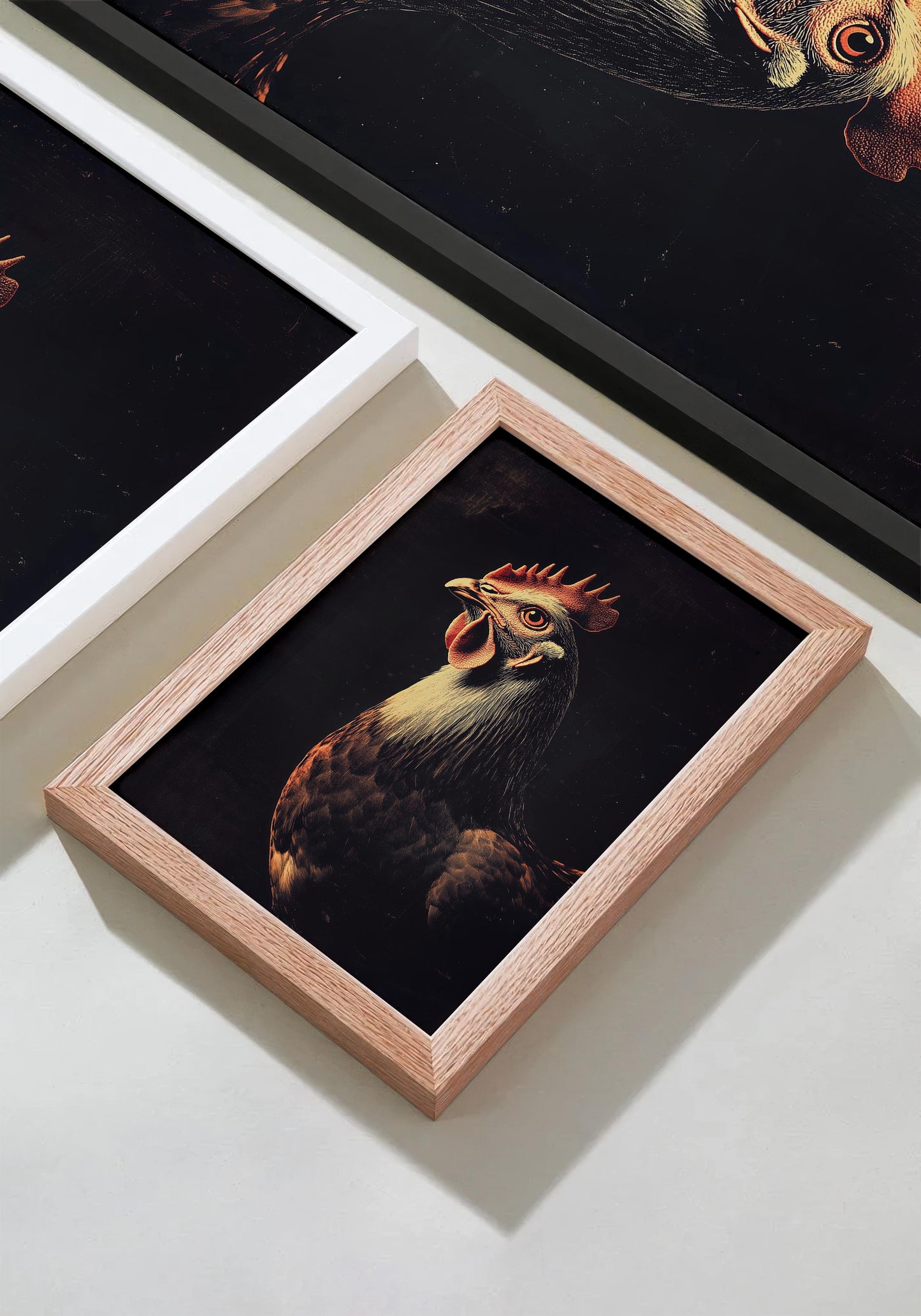 Vintage Chicken Wall Art Print - 1920's Italian Poster Style