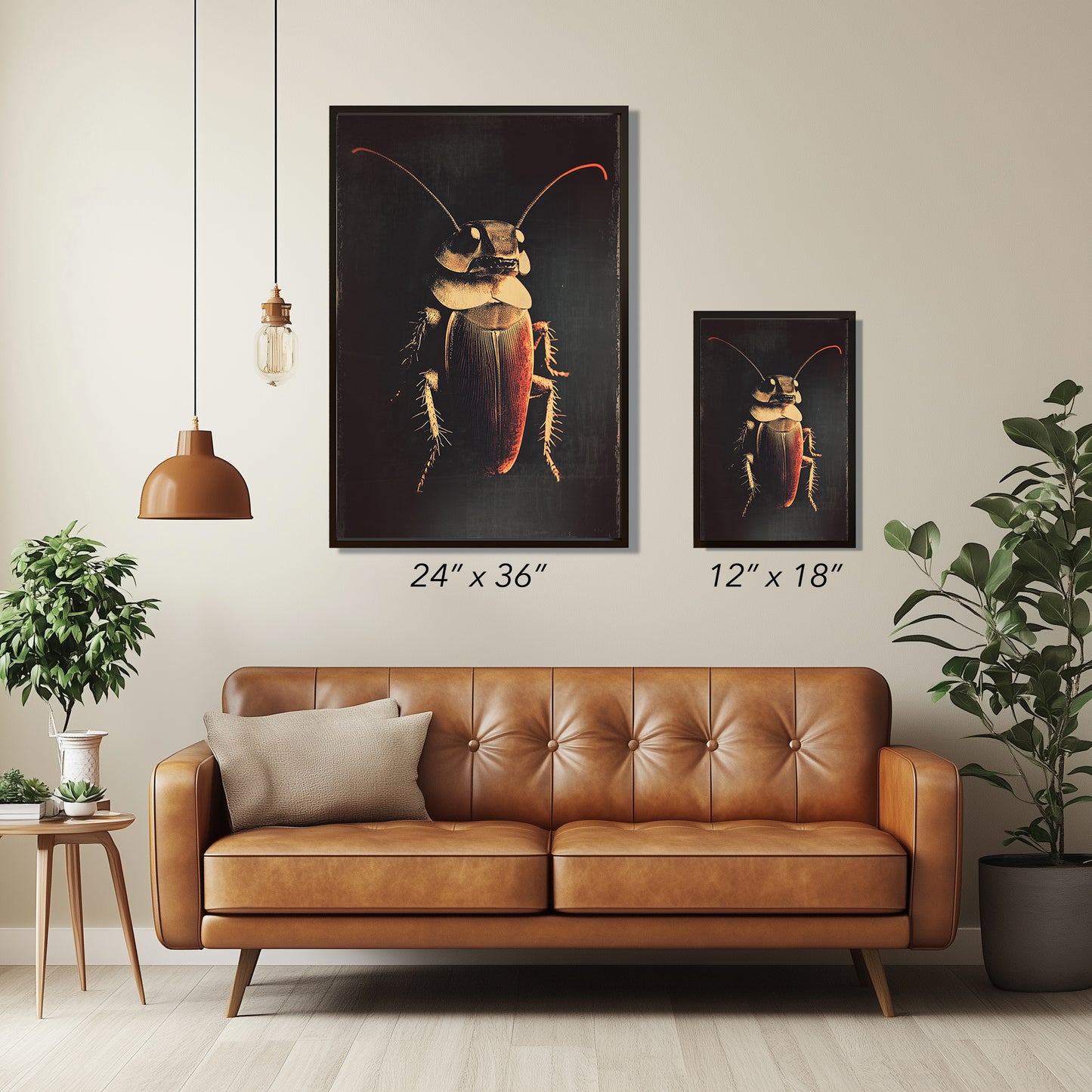 Vintage Cockroach Wall Art Print - 1920's Italian Poster Style